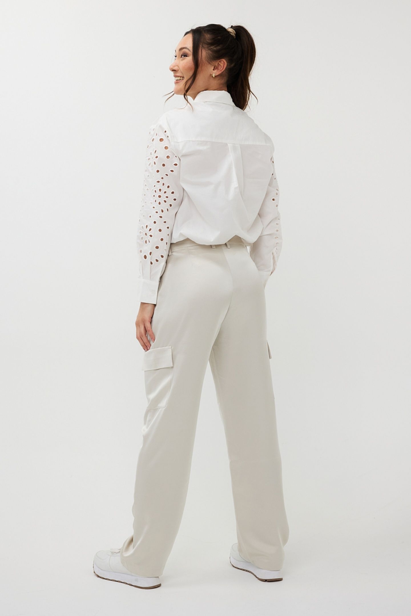 BLOUSE SLEEVE BRODERIE ANGLAISE OFF WHITE 4