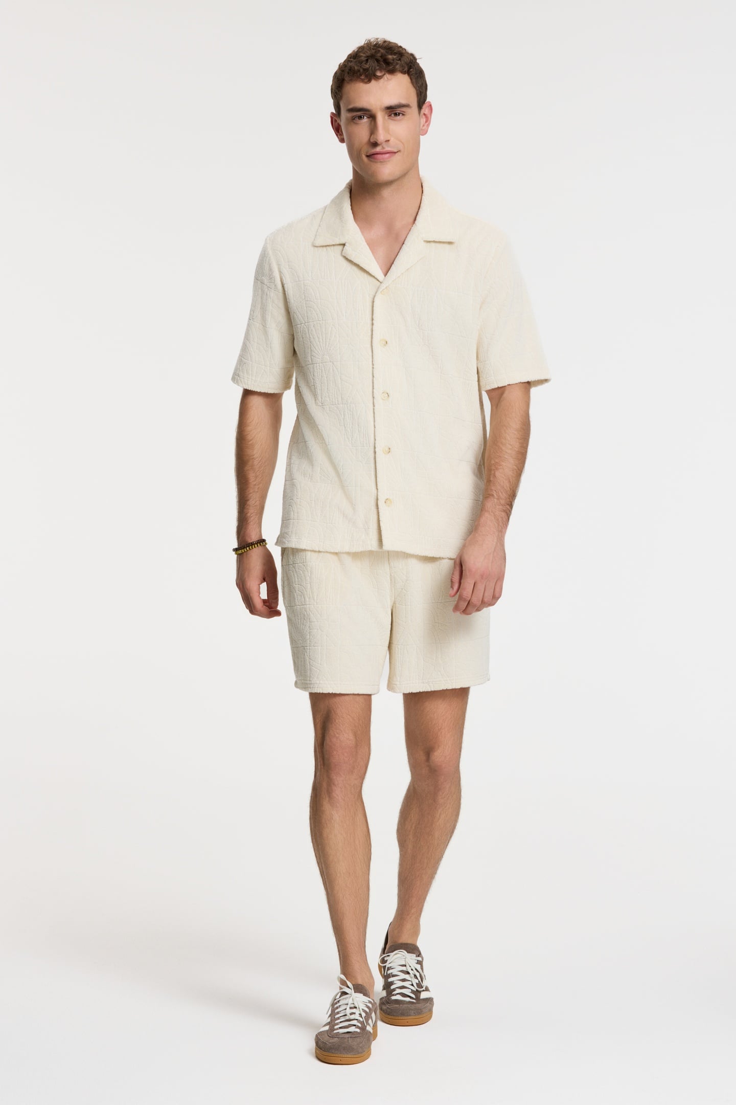 TONY TOWELING SHORTS GEO SUN BEIGE GEO SUN 3