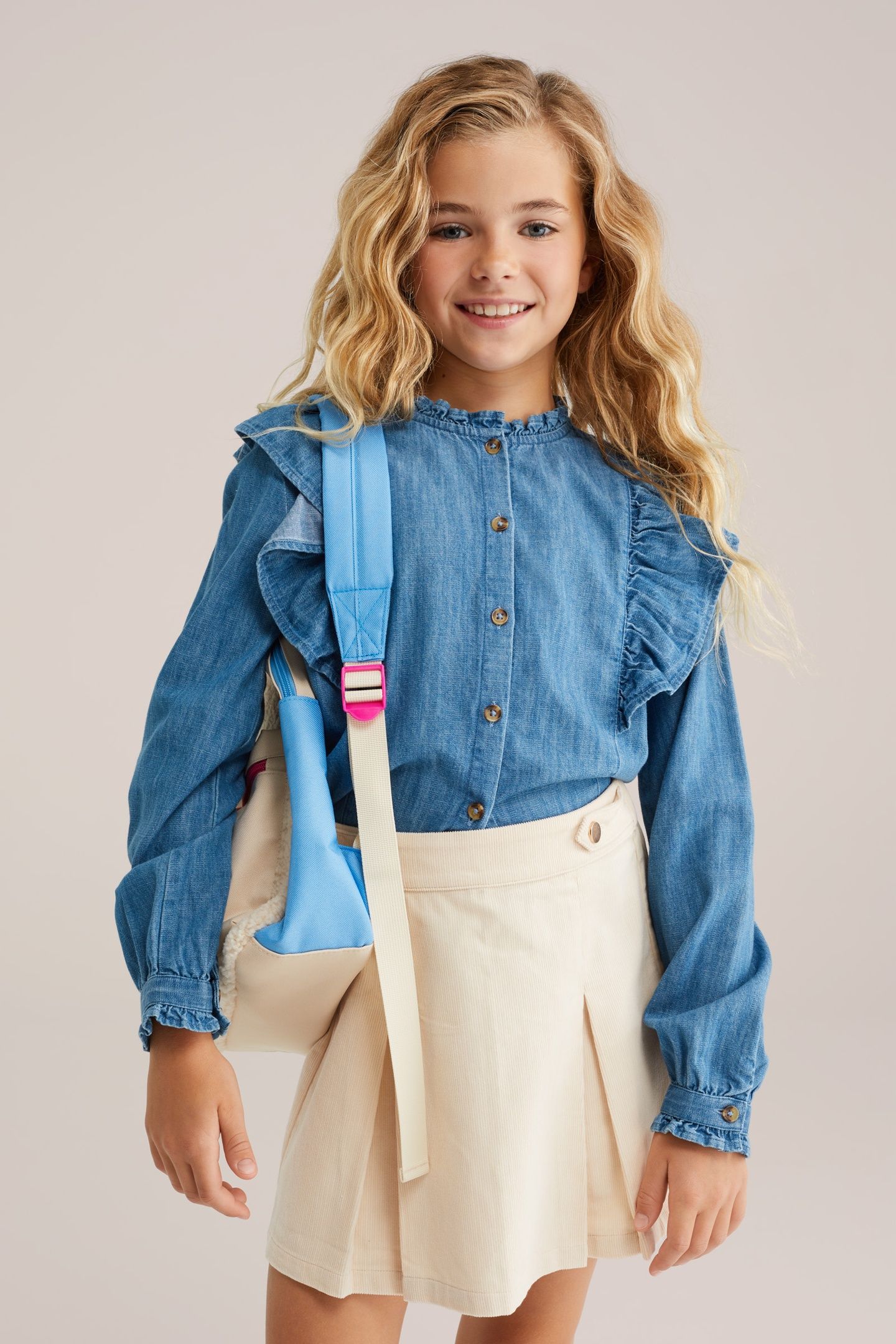 SKIRT MINI LENGTH ECRU 2