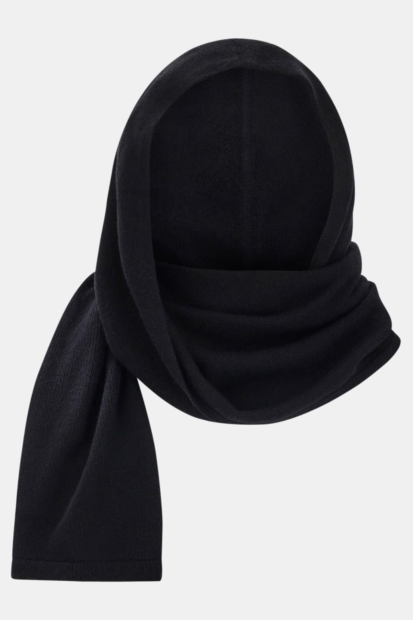 AFRAH HOODIE SCARF S JET BLACK A996 2