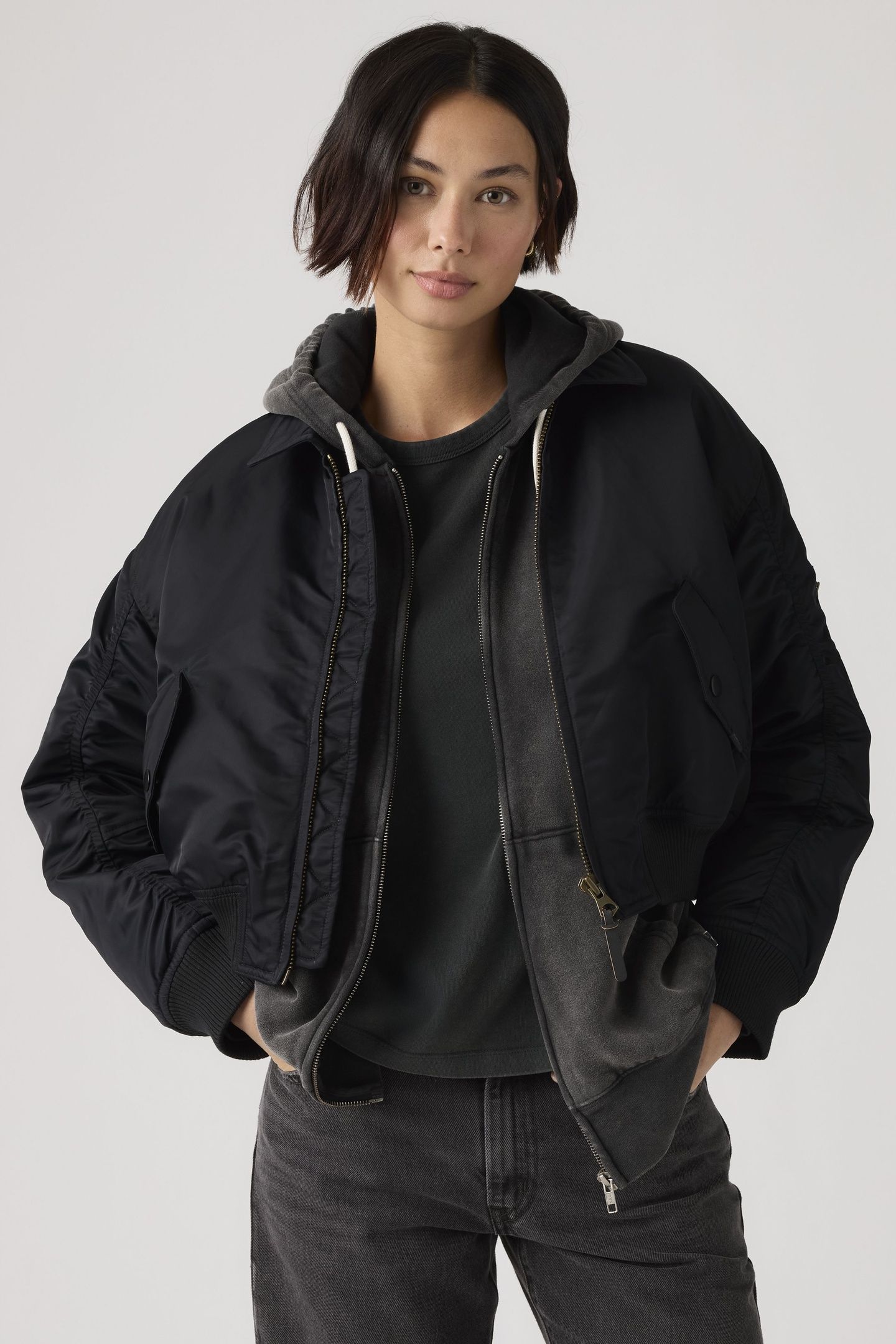BOWIE CROPPED BOMBER JACKET 1