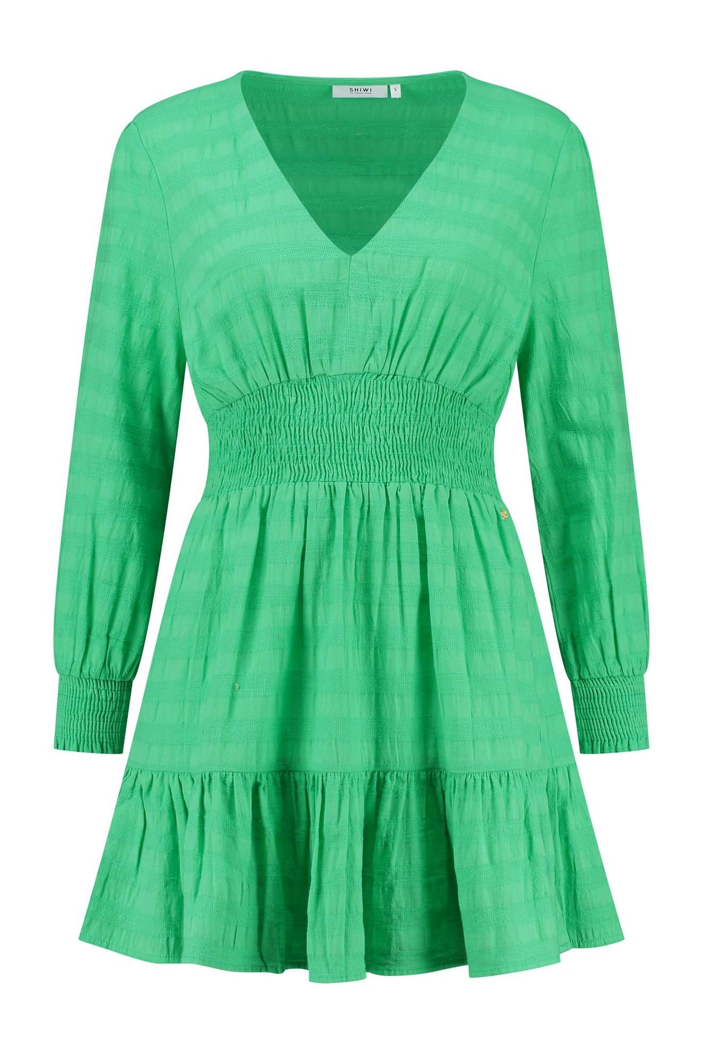 ZARAGOSA DRESS TASMANIA STRIPE FRESH GREEN 7