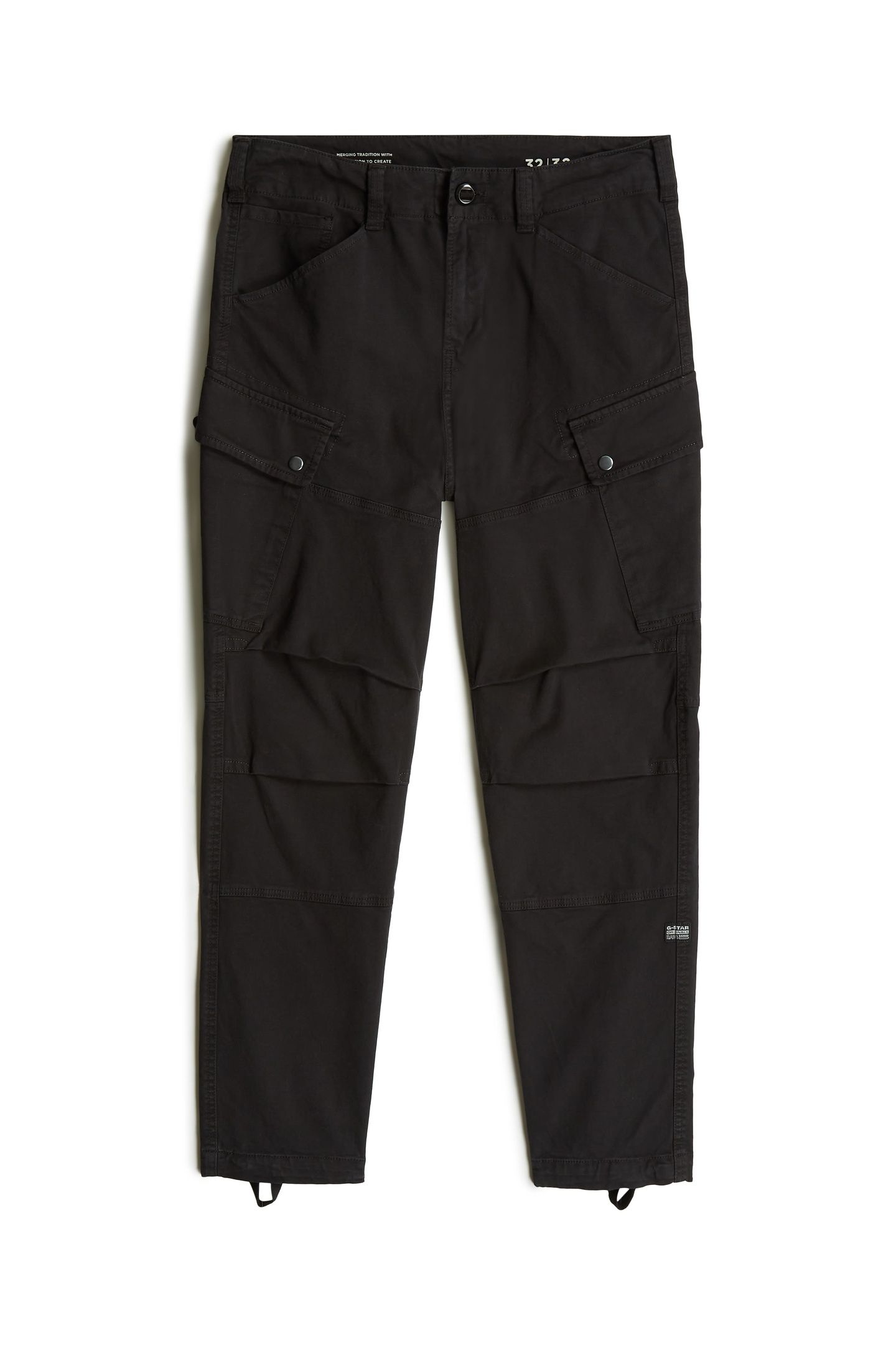 ROXIC STRAIGHT TAPERED CARGO PANT BLACK 5