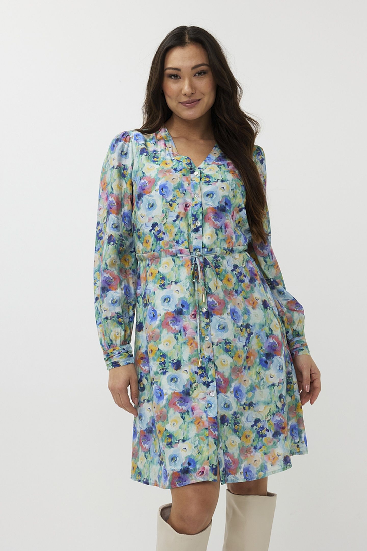 DRESS MIDI UTOPIA FLOWER PRINT 2