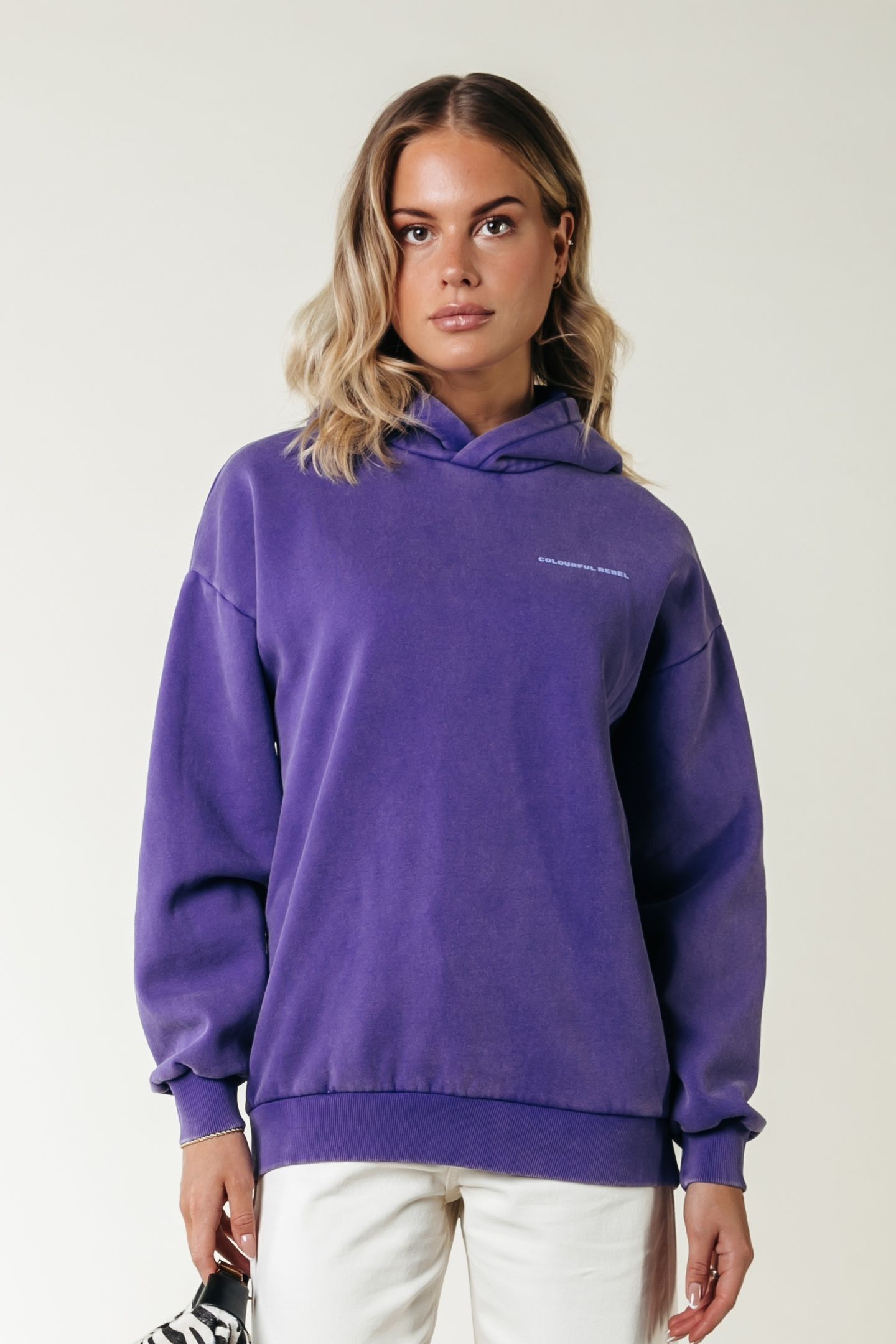 CONCERT ACID WASH CLEAN HOODIE LIBERTY PURPLE 1
