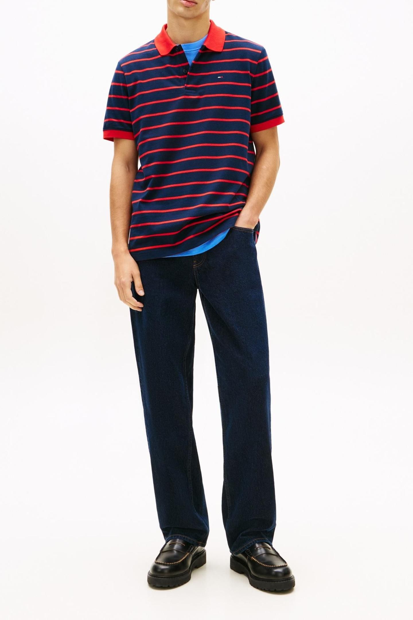 TJM REGULAR STRIPE POLO DARK NIGHT NAVY 2