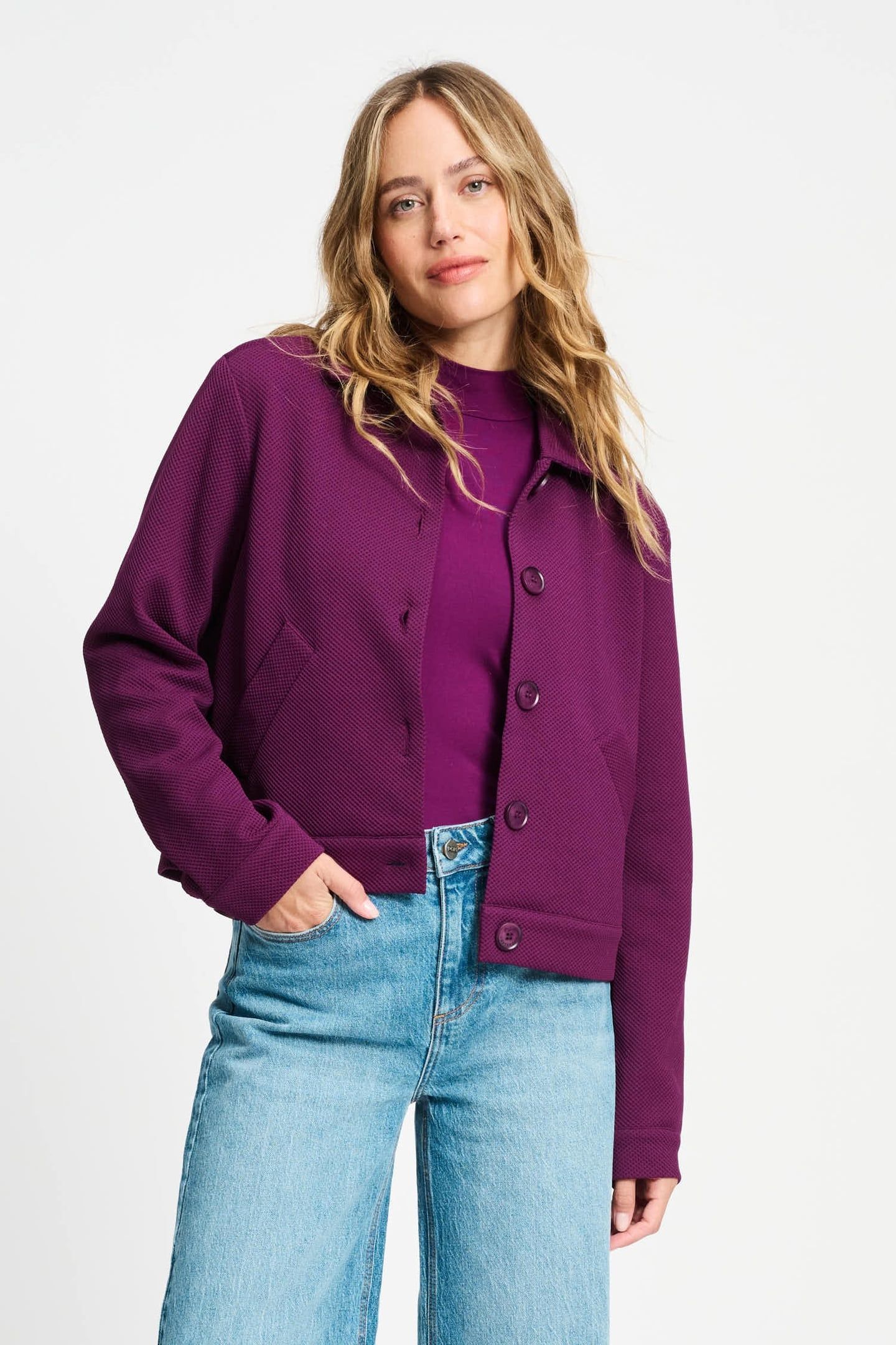 JACKET - IRIS PLUM 1