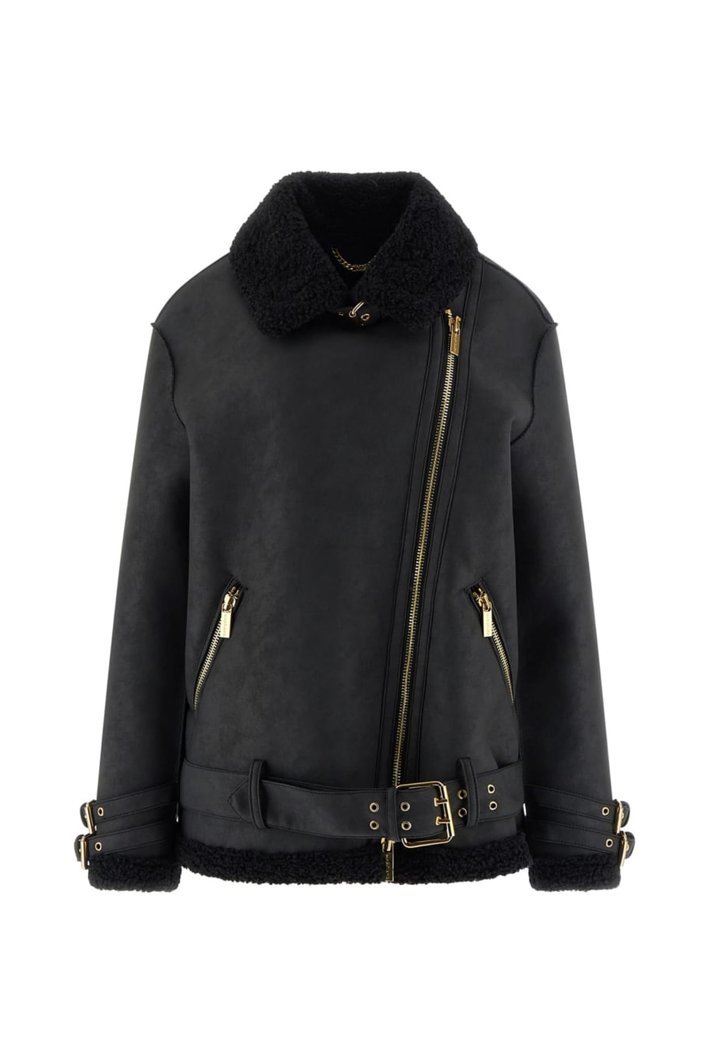 CHERYL SHEARLING JAC JET BLACK A996 2