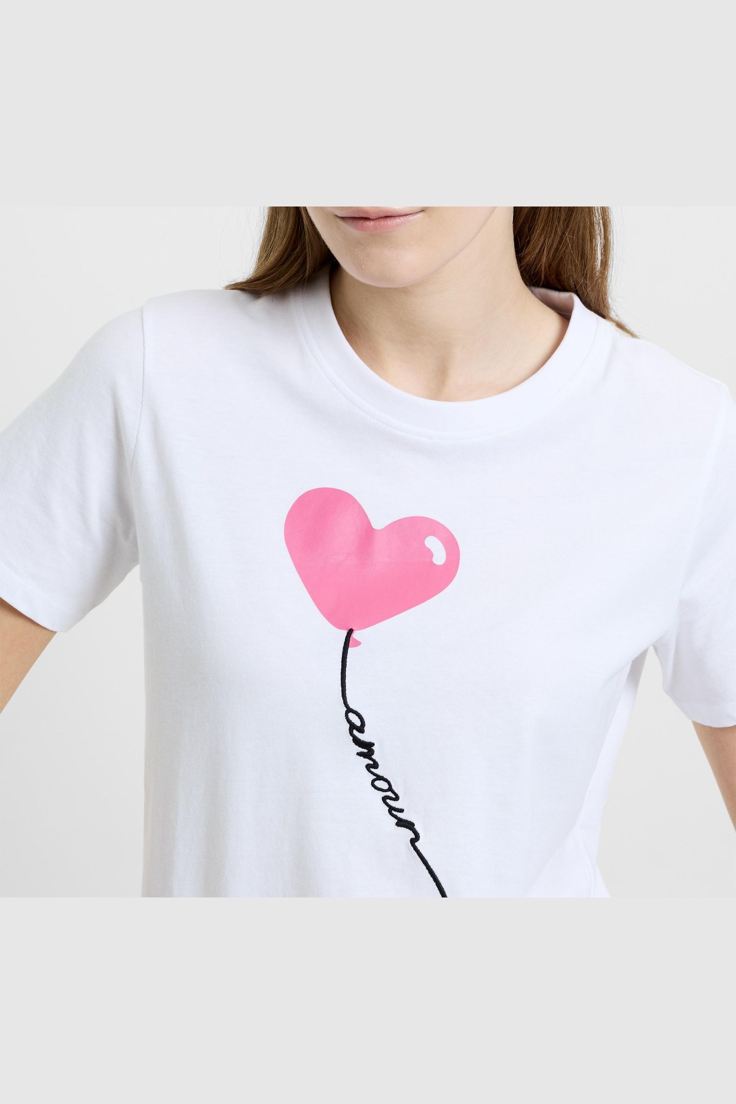 BALLOON AMOUR WHITE/PINK 2