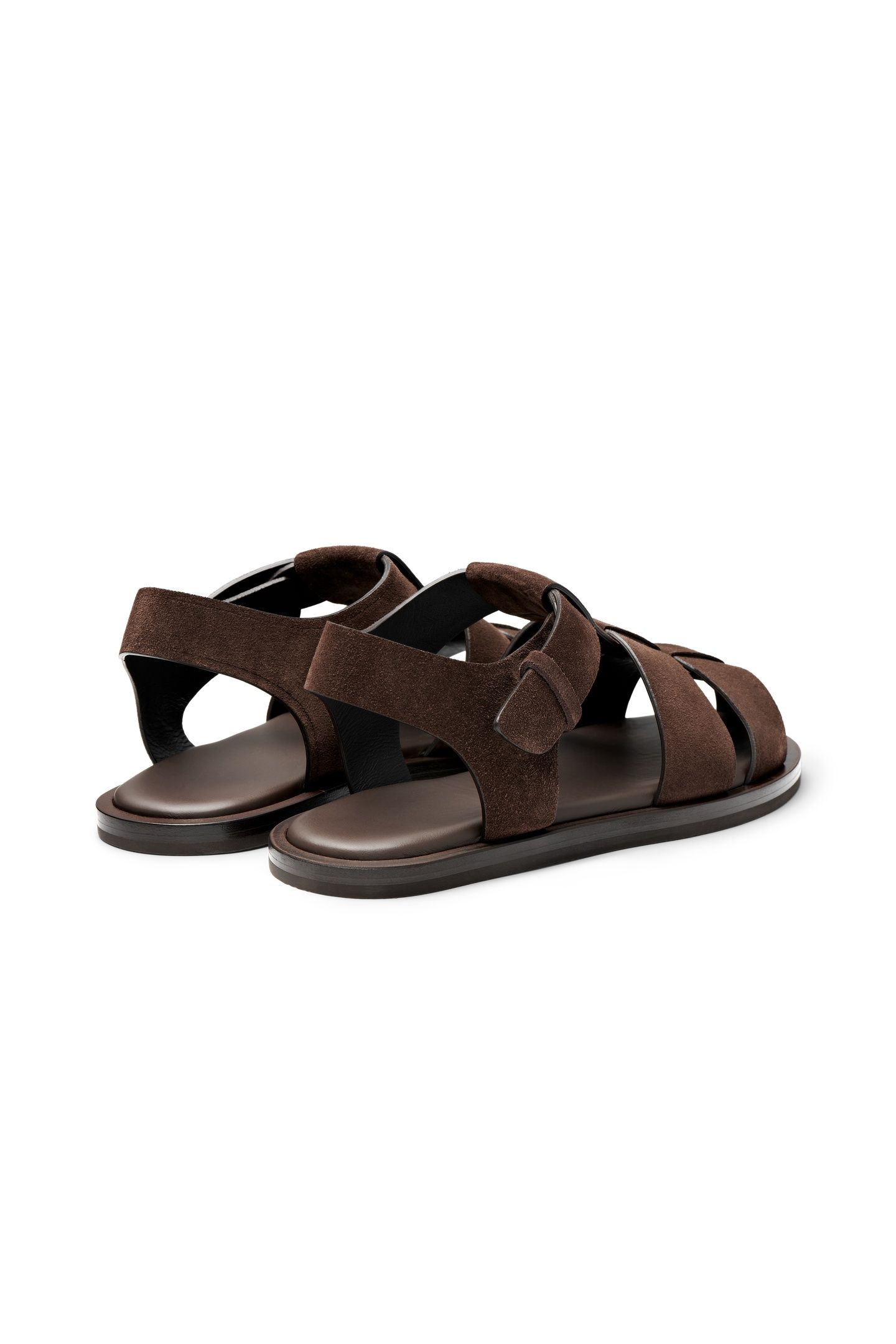 SUEDE-SANDAL-DBROWN LOAFERS DARK BROWN 2