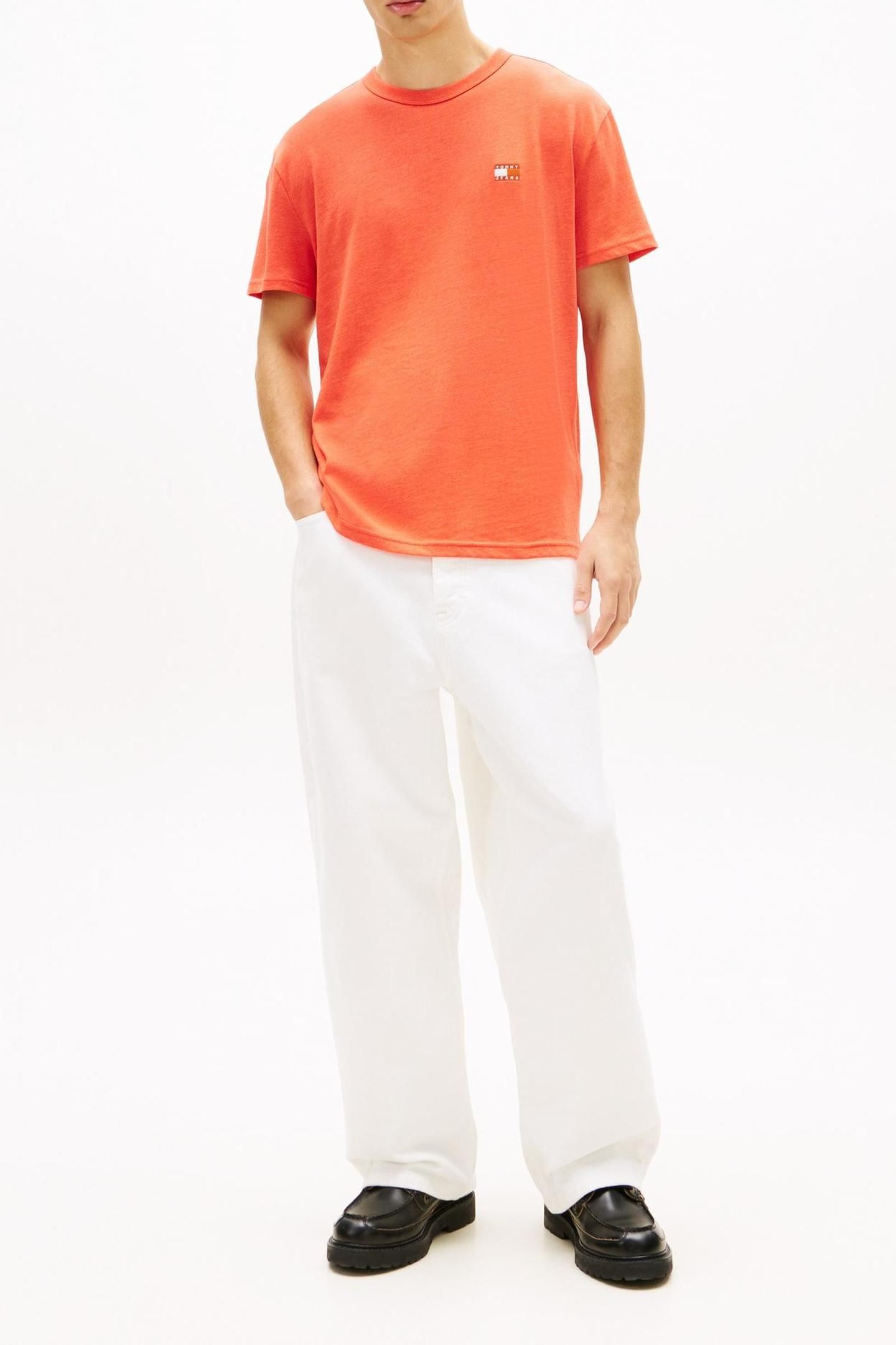 TJM REGULAR BADGE TEE HORIZON HEATHER 2