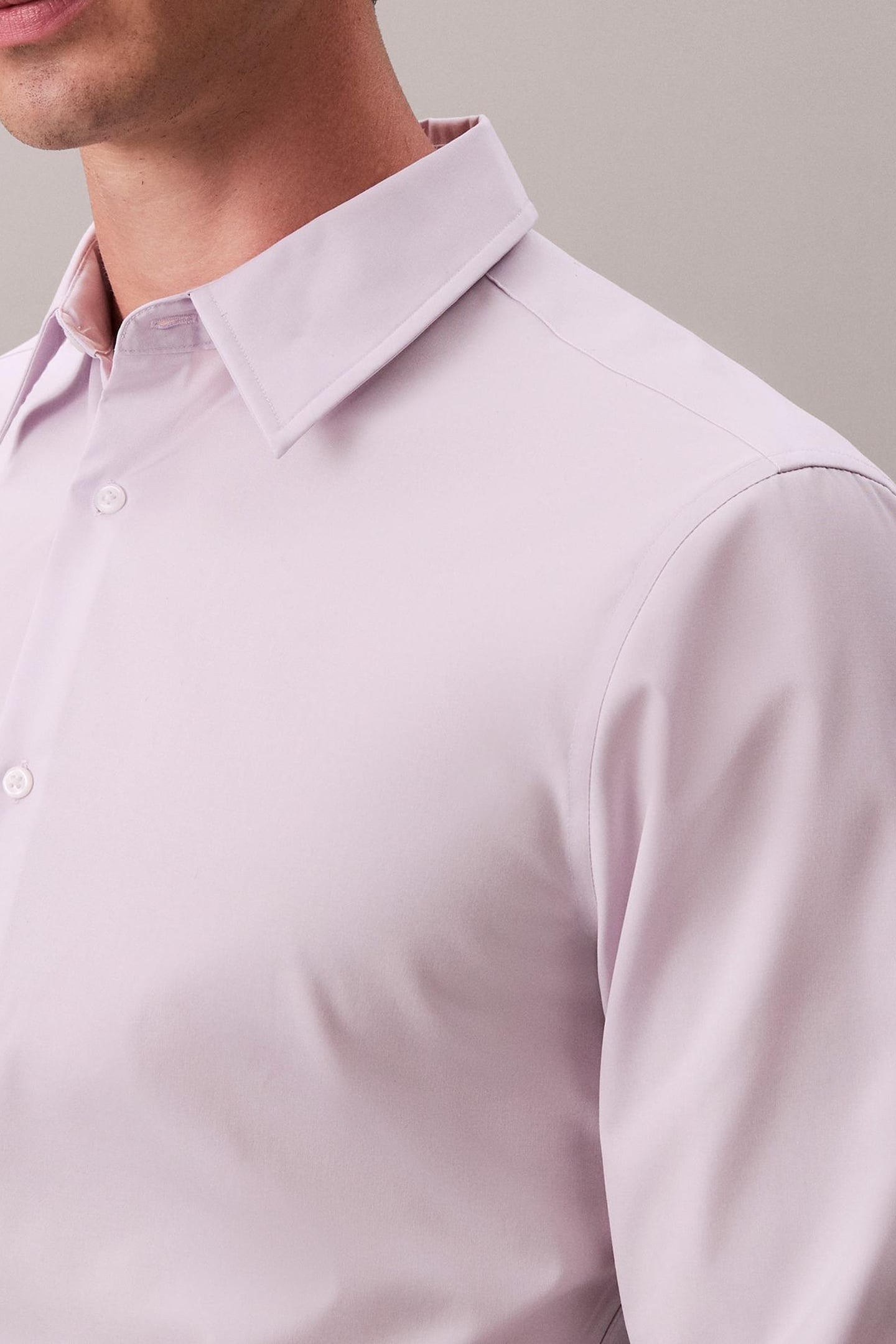 LS SOLID SUPIMA SHIRT FROSTY LILAC 5