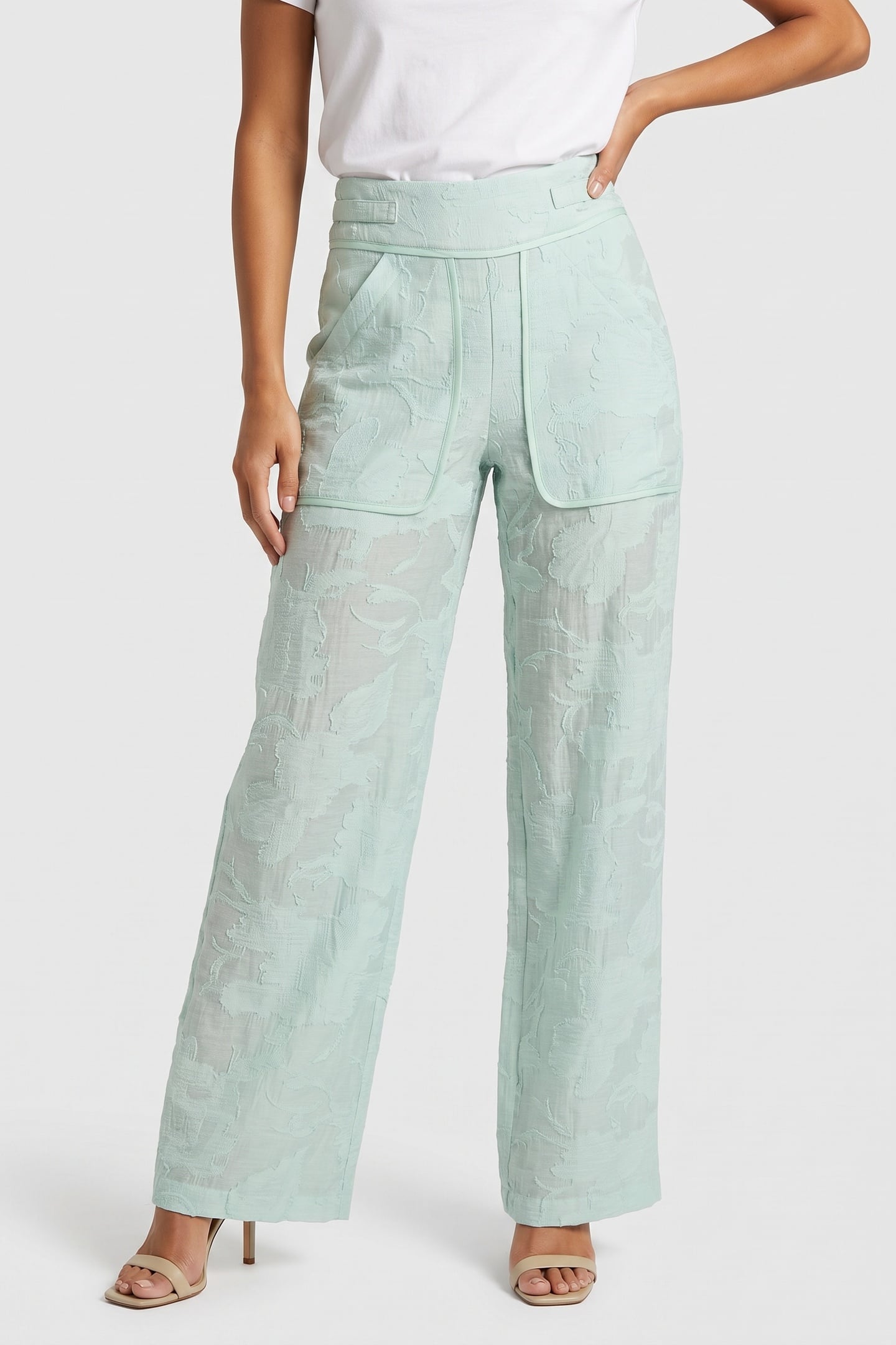 FREYANNE TROUSER AQUA 1