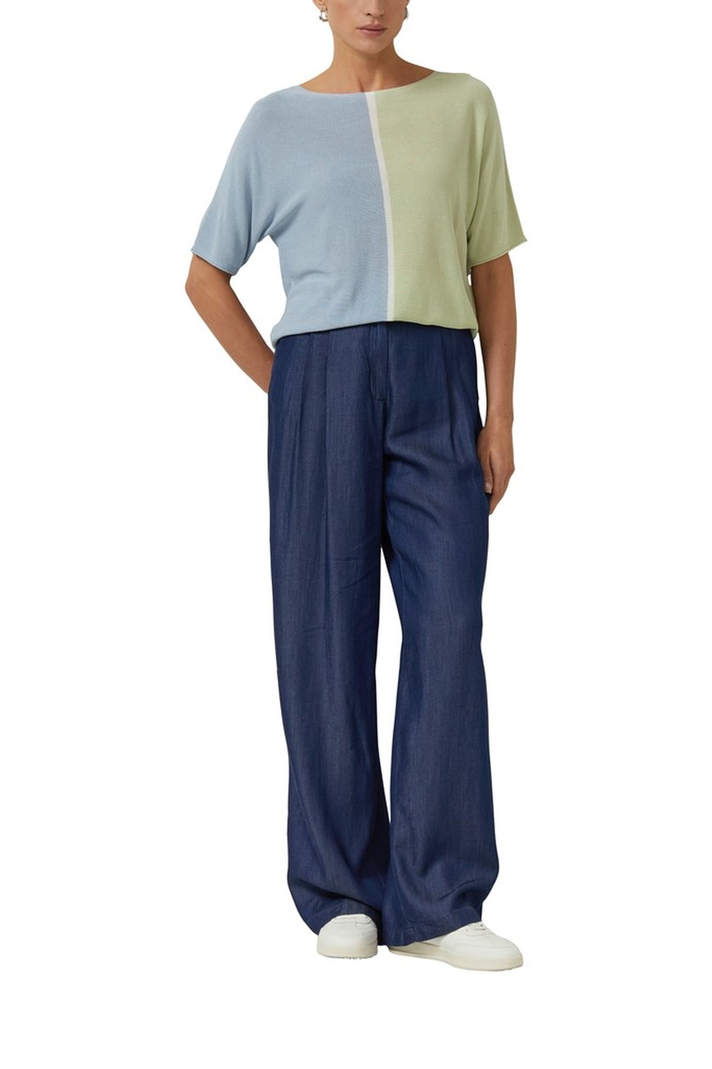 S.OLIVER PULLOVER SHORTSLEEVE GREEN 2