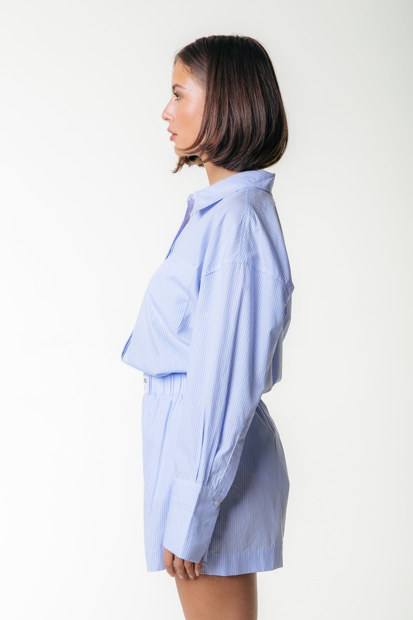 LYN STRIPED SHORT LIGHT BABY BLUE 3