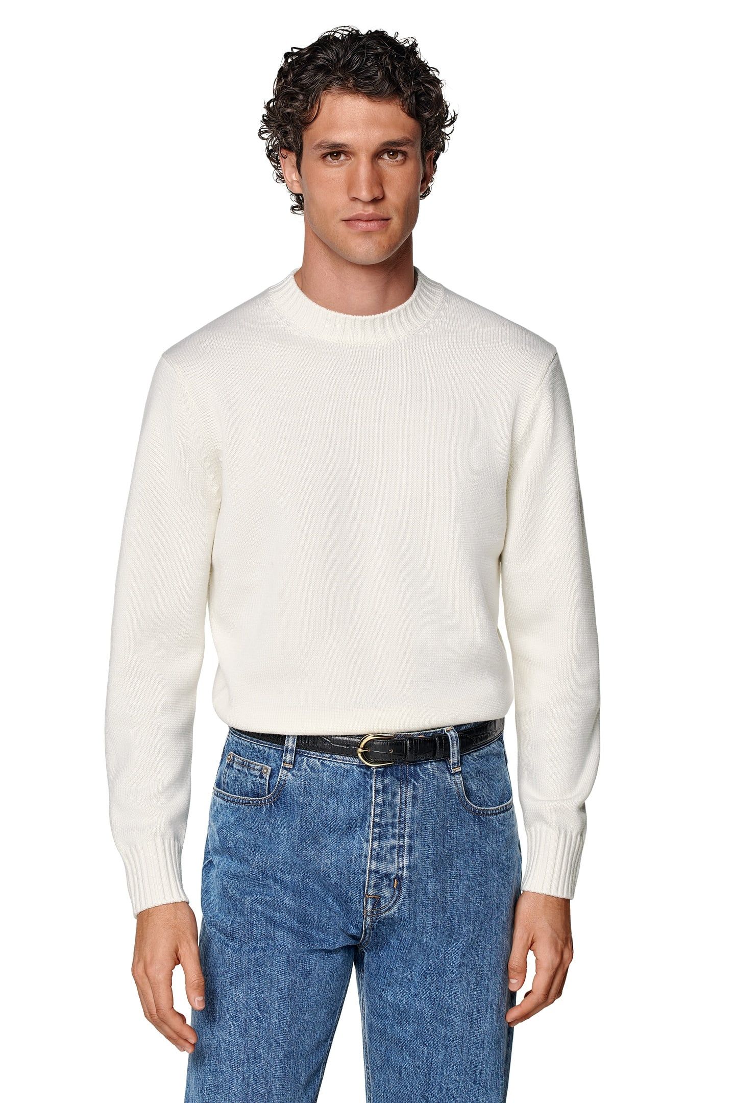LS HEAVY CREW OFF WHITE (OO) CREW AND V NECK 2
