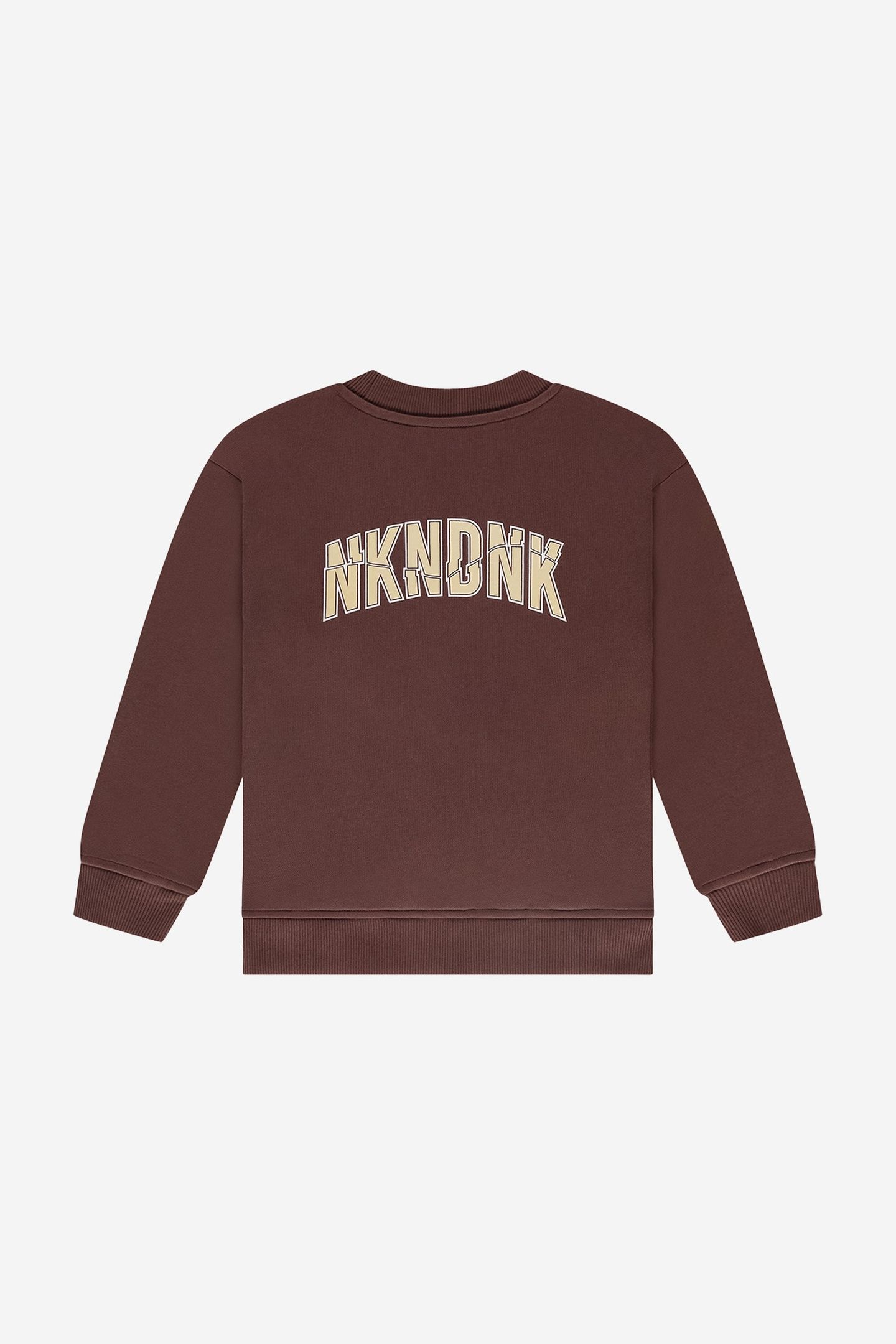 CRACKED SWEATSHIRT FLOWERFIELD BROWN 2