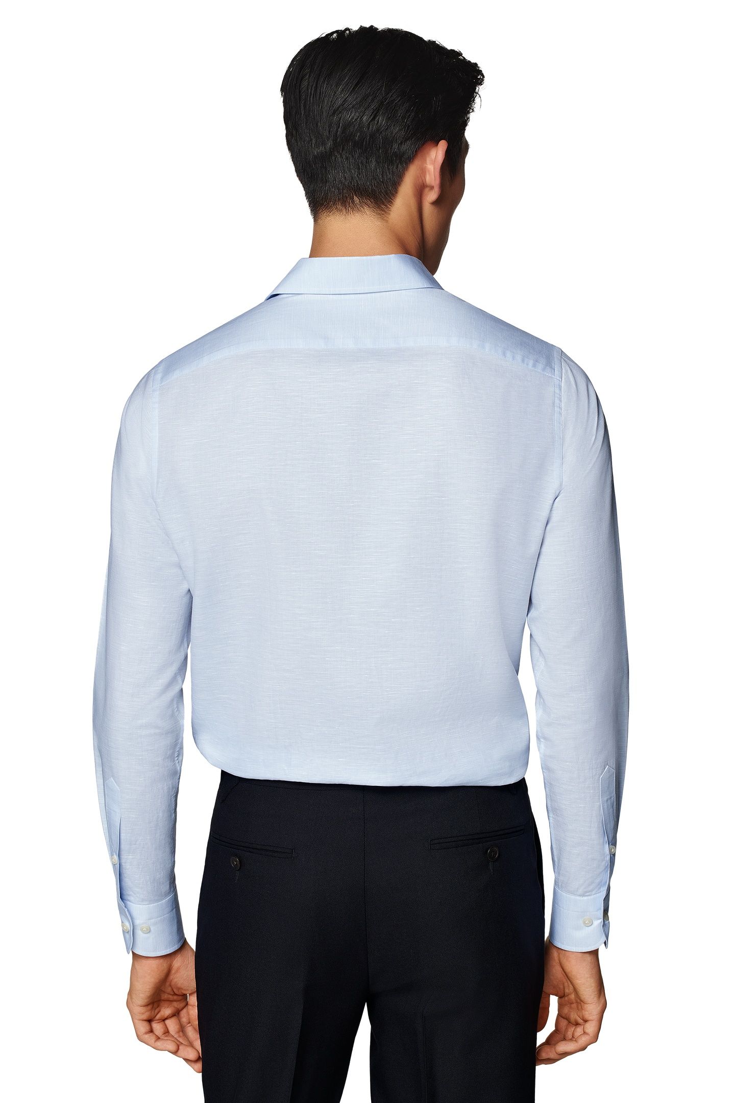 ONE-PIECE LIGHT BLUE CO/LI FORMAL SHIRTS LIGHT BLUE 5