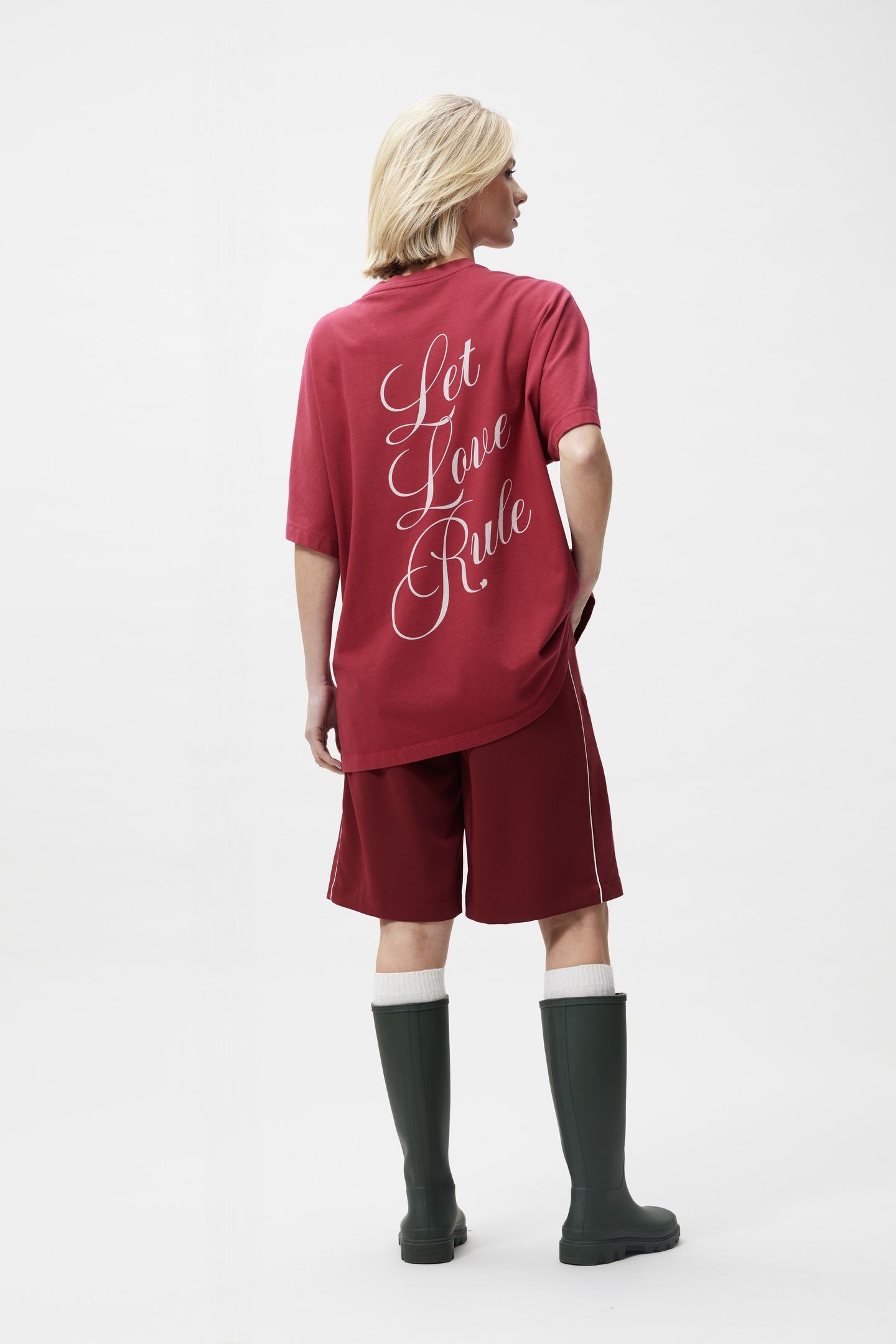 OVERSIZED GRAPHIC TSHIRT RHUBARB 2