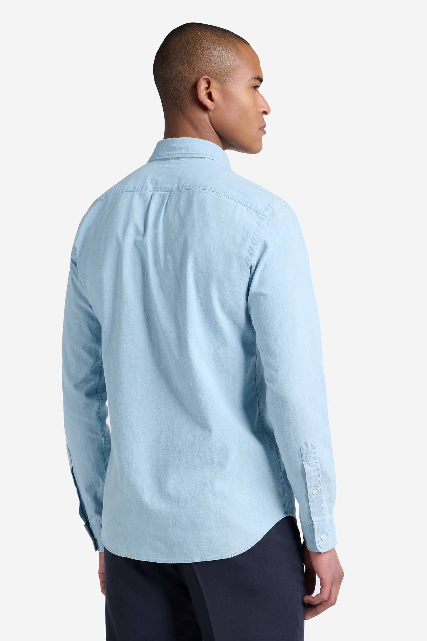 FELIX CHAMBRAY DENIM COTTON LIGHT INDIGO 3