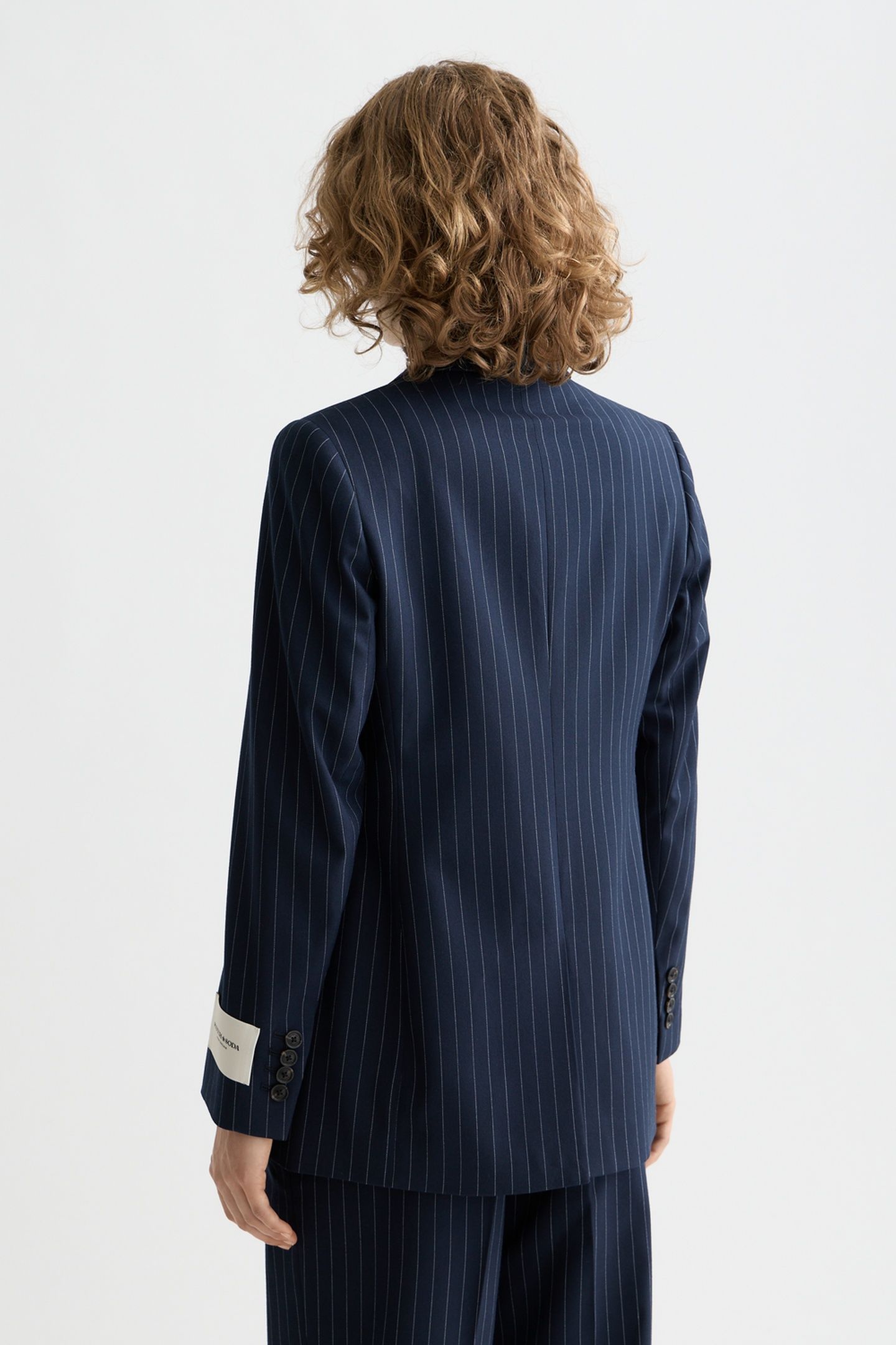 SB FITTED BLAZER NIGHT BLUE PINSTRIPE 3