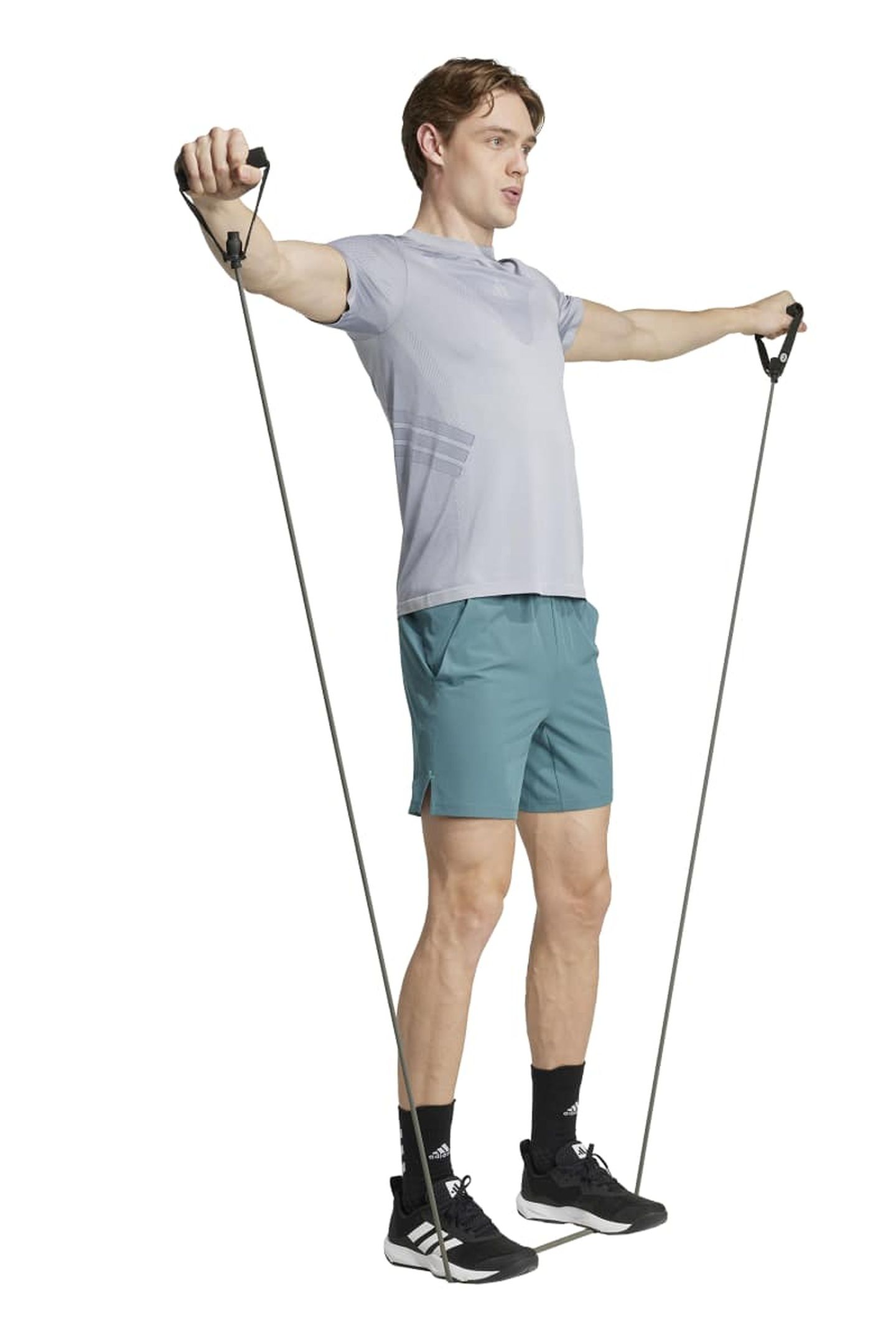 UNISEX PERFORMANCE GYM+ SHORTS PRELOVED TEAL 6