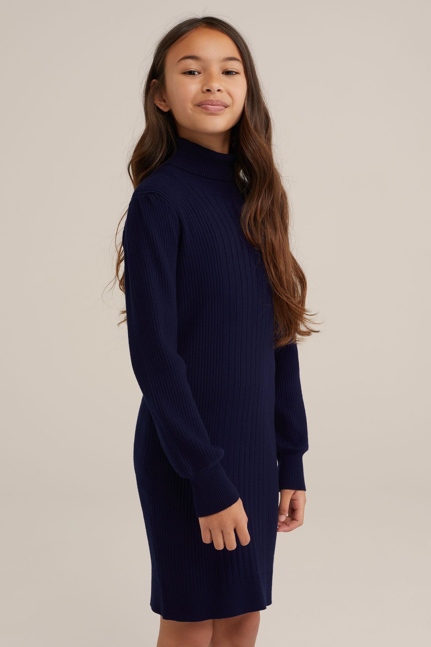 DRESS MID LENGTH DARK BLUE 2