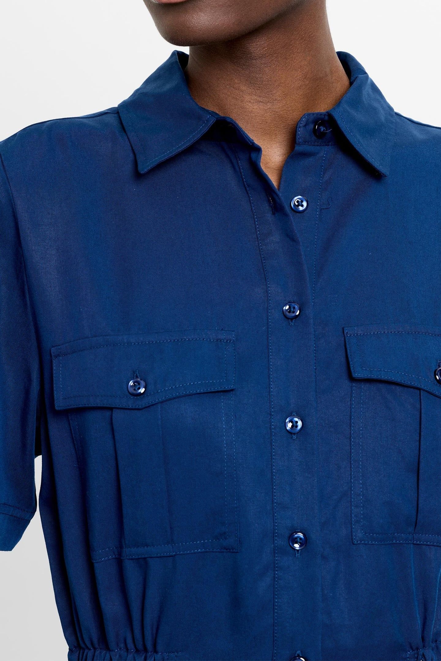 POCKET SHIRT DRESS MIDNIGHT BLUE 3