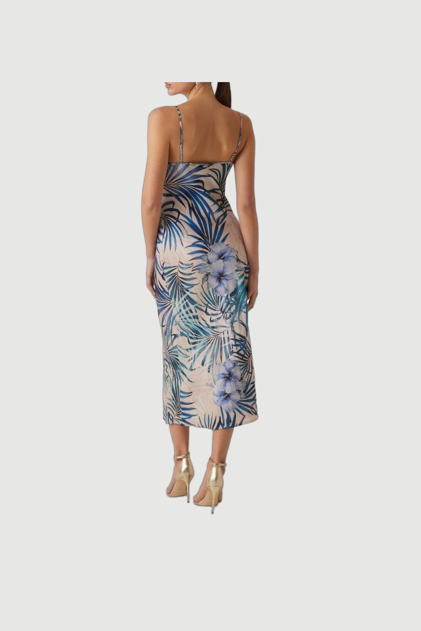 GUESS ECO NEW AKILINA DRESS FIJI PALM PRINT 3