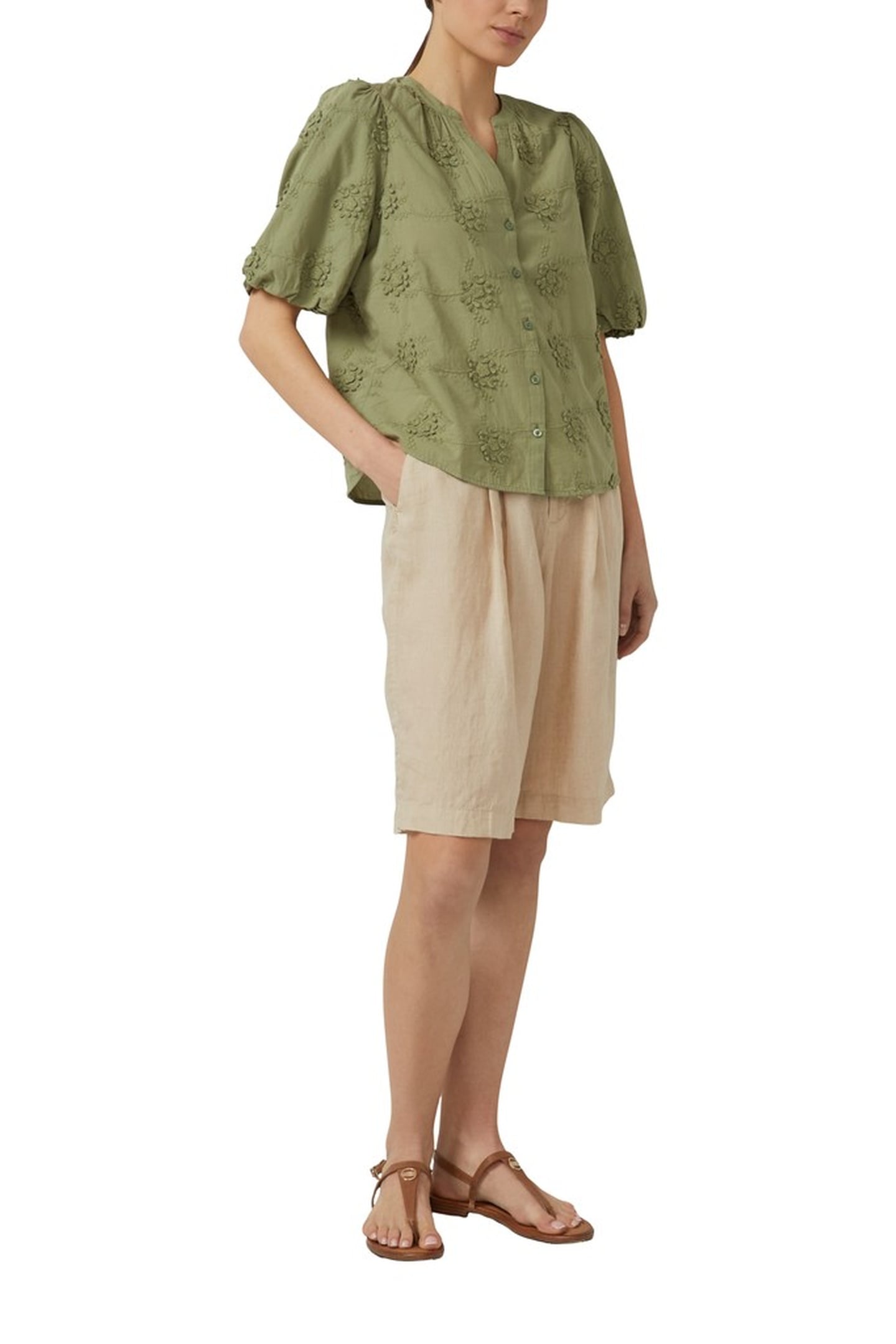 S.OLIVER BLOUSES DARK GREEN 2