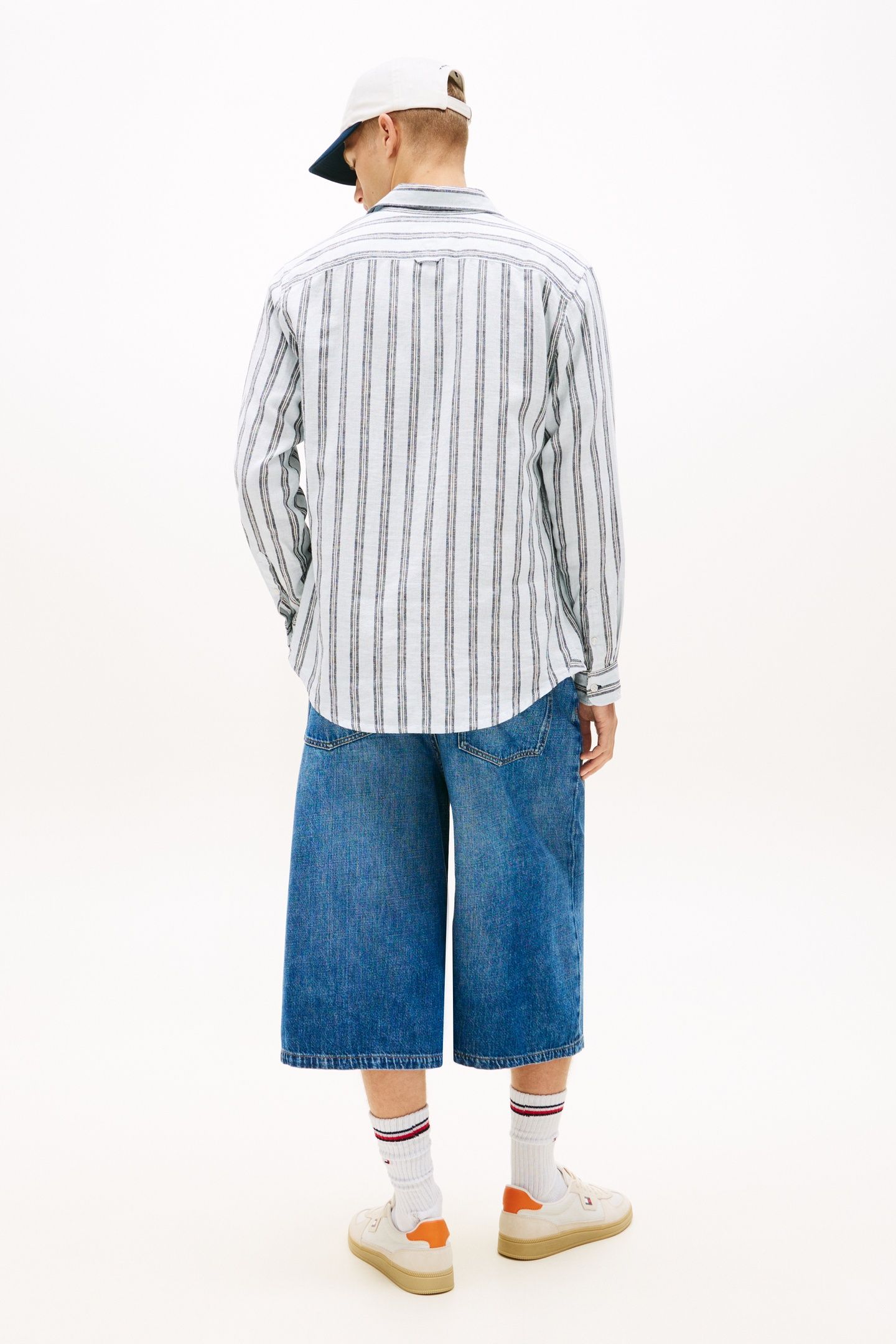 TJM REGULAR LINEN SHIRT SWEET BLUE STRIPES 3