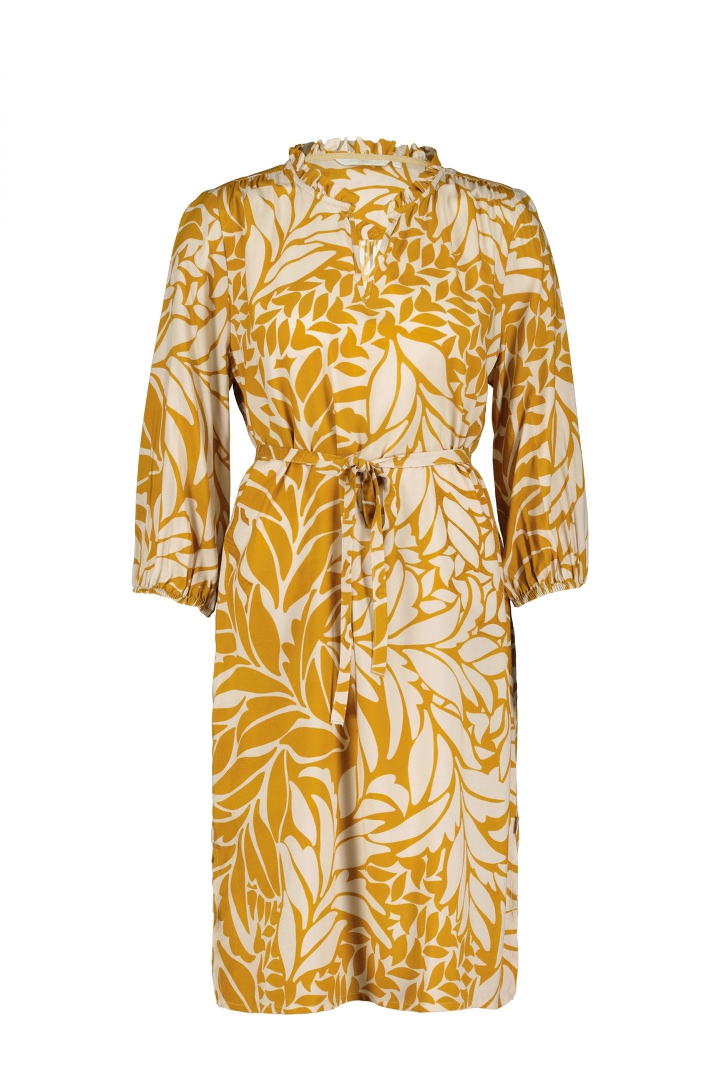 TUNIC ELVI BROWN WITH OASIS PRINT 6