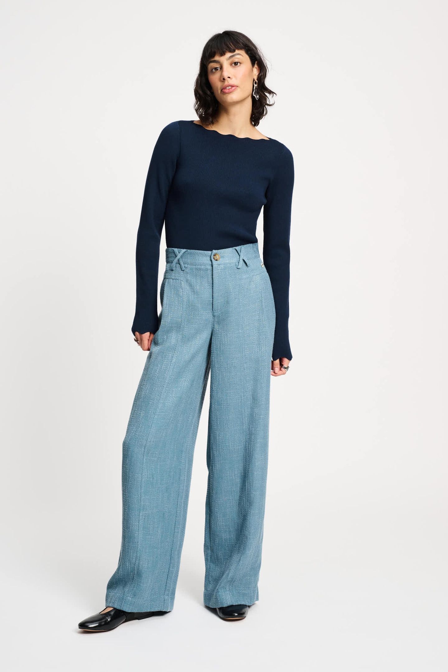 PANTS - BOUCLÉ DAWN BLUE 2