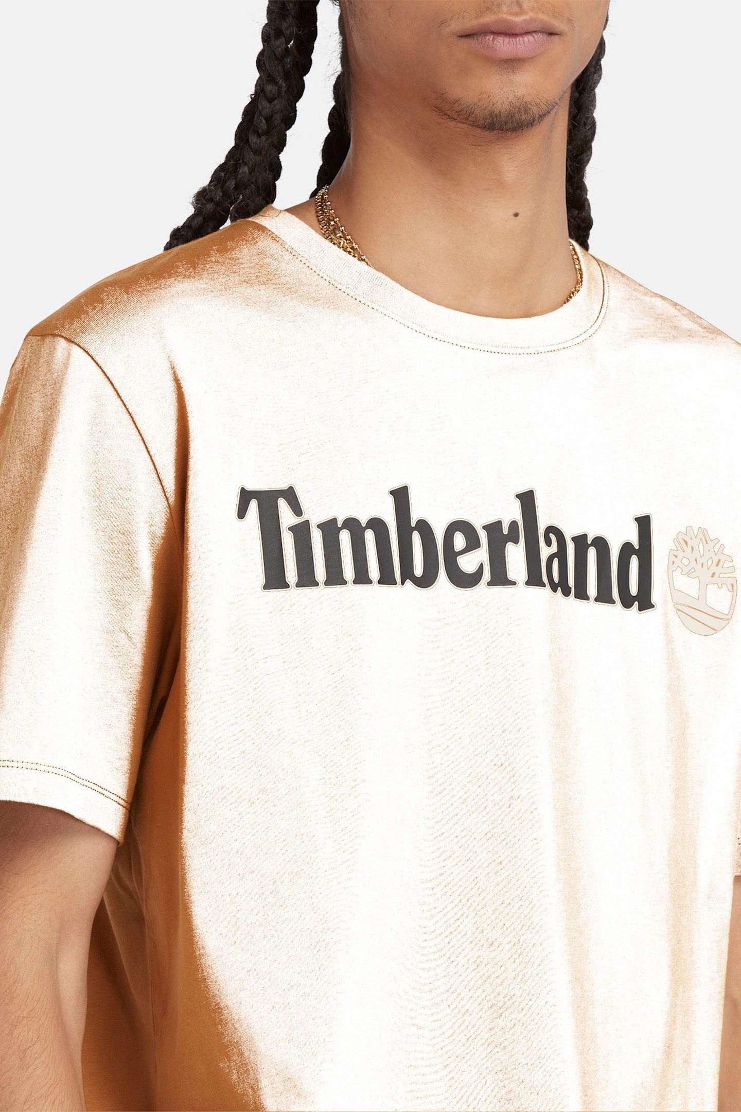 LINEAR LOGO SHORT SLEEVE TEE MEDIUM BROWN 5
