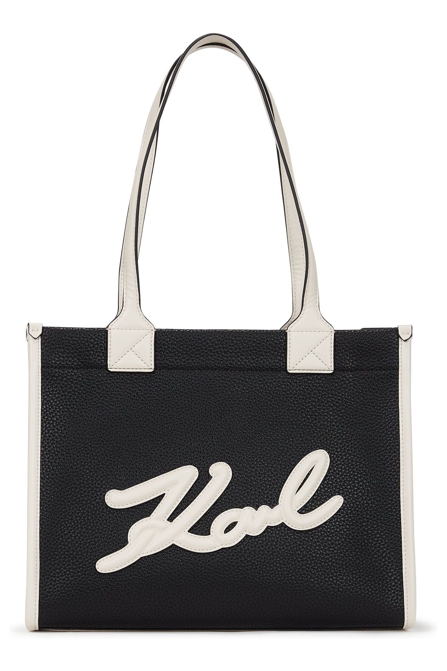 K/SKUARE MEDIUM TOTE GRAINY BLACK/WHITE 2