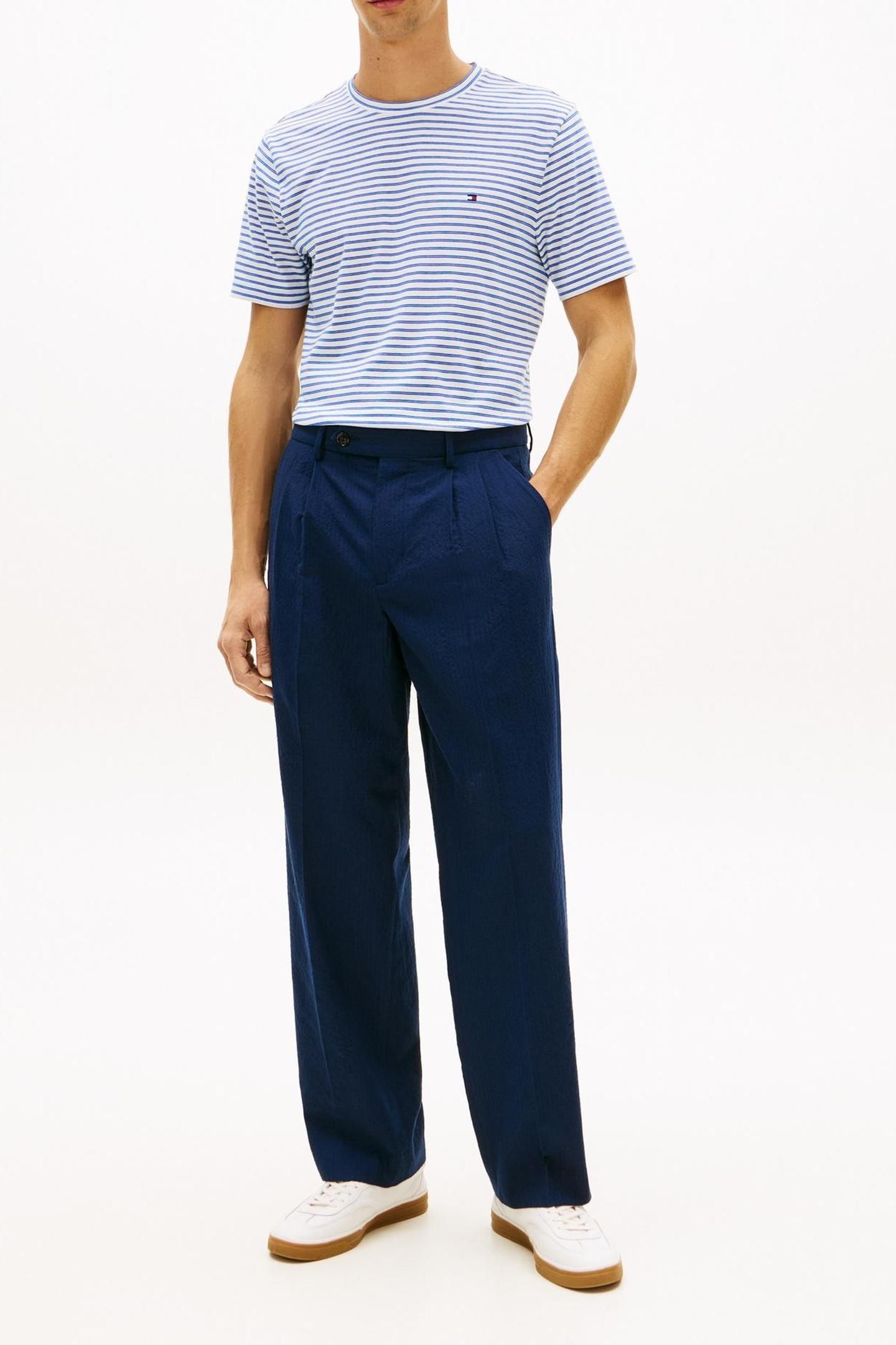ESSENTIAL SEASONAL REGULAR FIT T-SHIRT WHITE/REGAL BLUE STRI 2