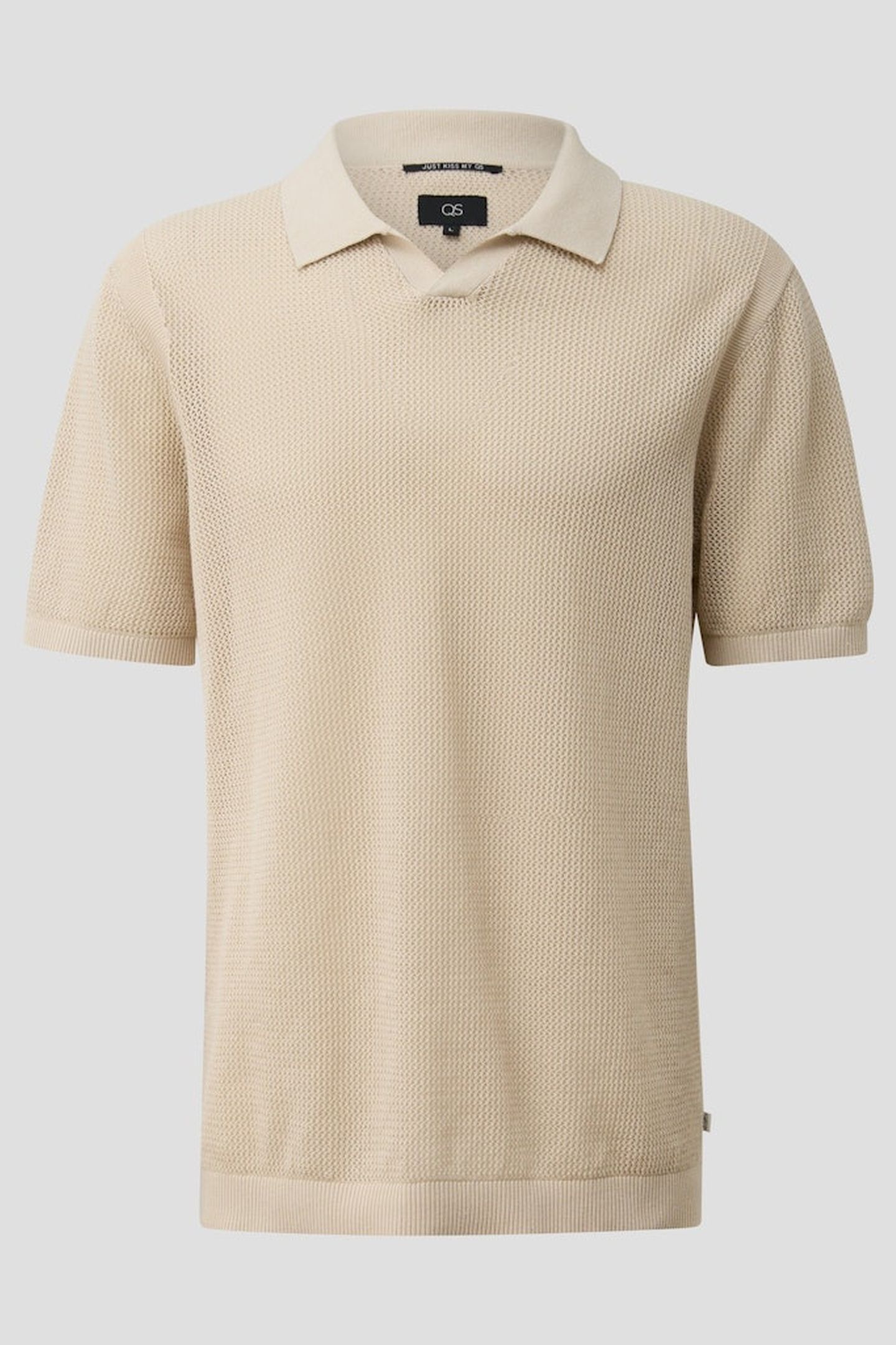 S.OLIVER-QS POLOSHIRTS GREY/BLACK 7