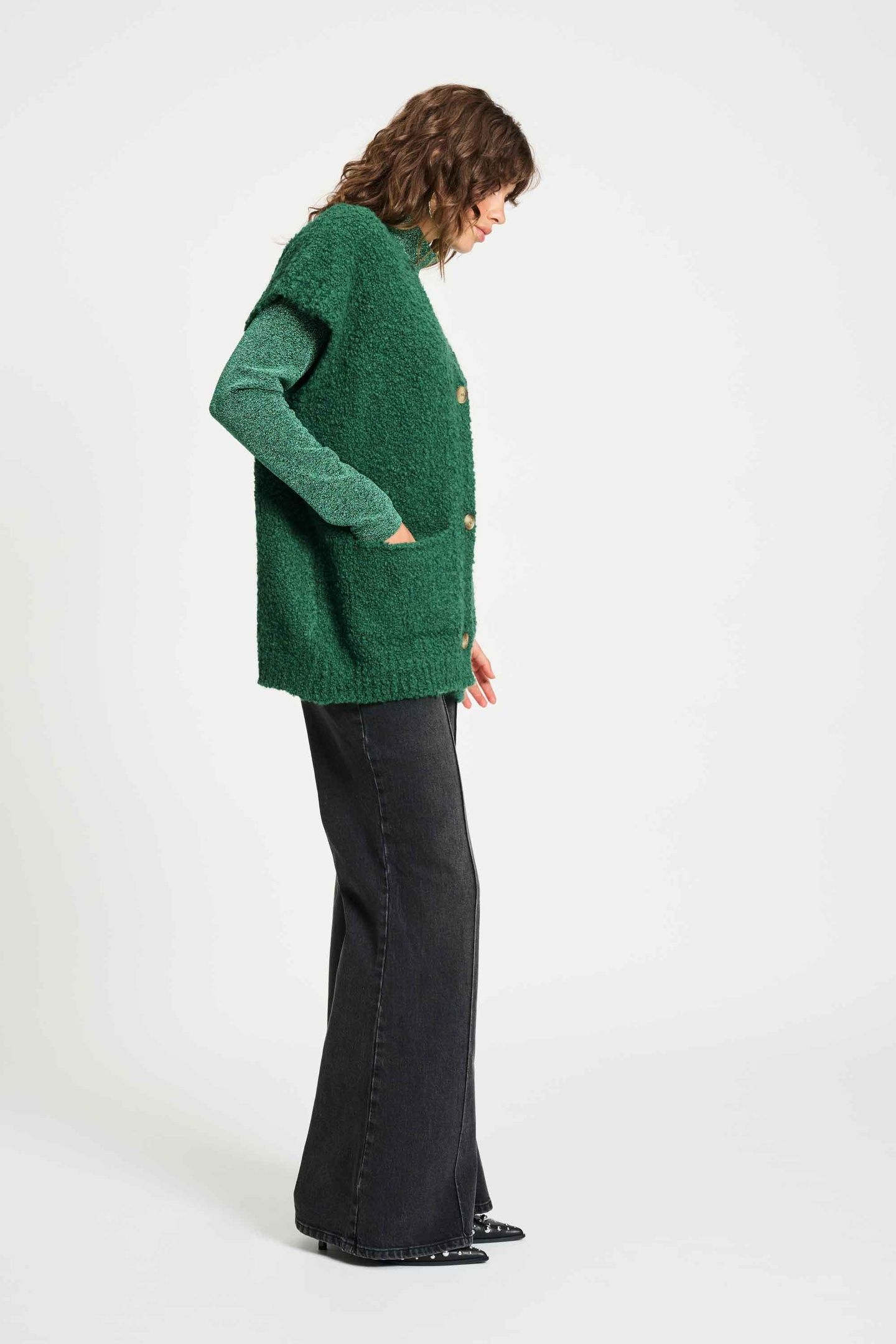 CARDIGAN - PINE GREEN 4