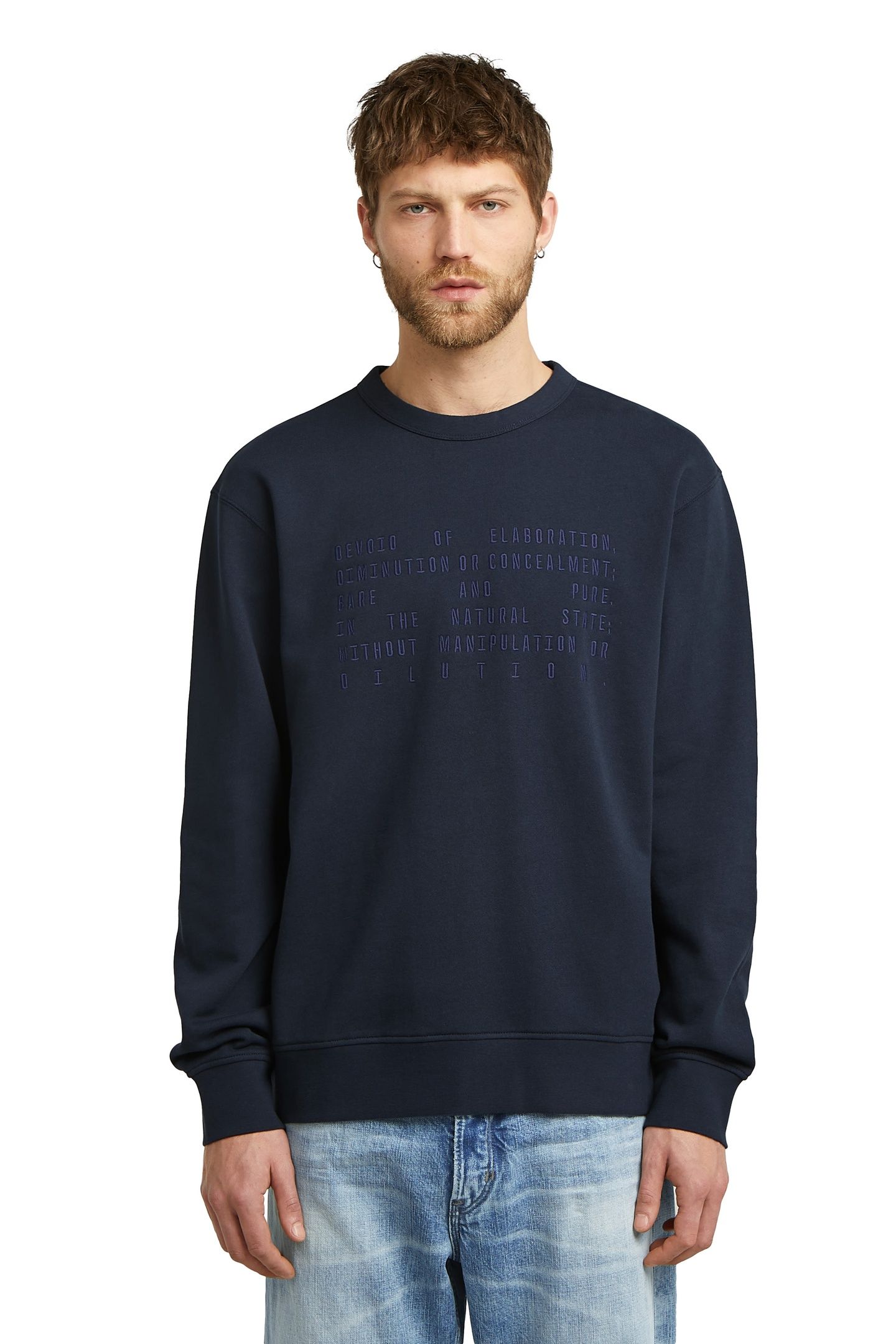 TEXT GRAPHIC SWEATER SALUTE 2