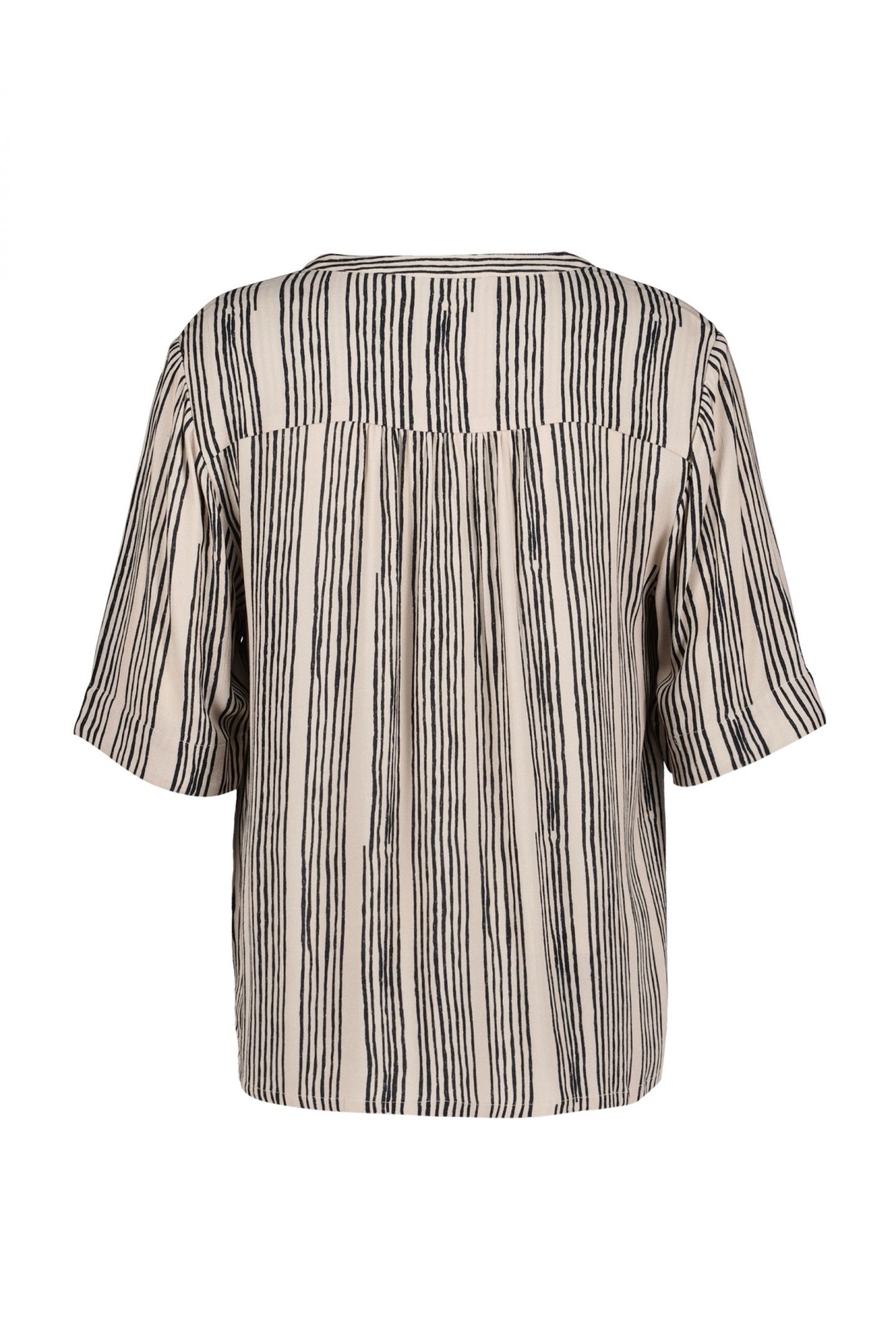 BLOUSE VAYA FEATHER GREY WAVY PRINT 5
