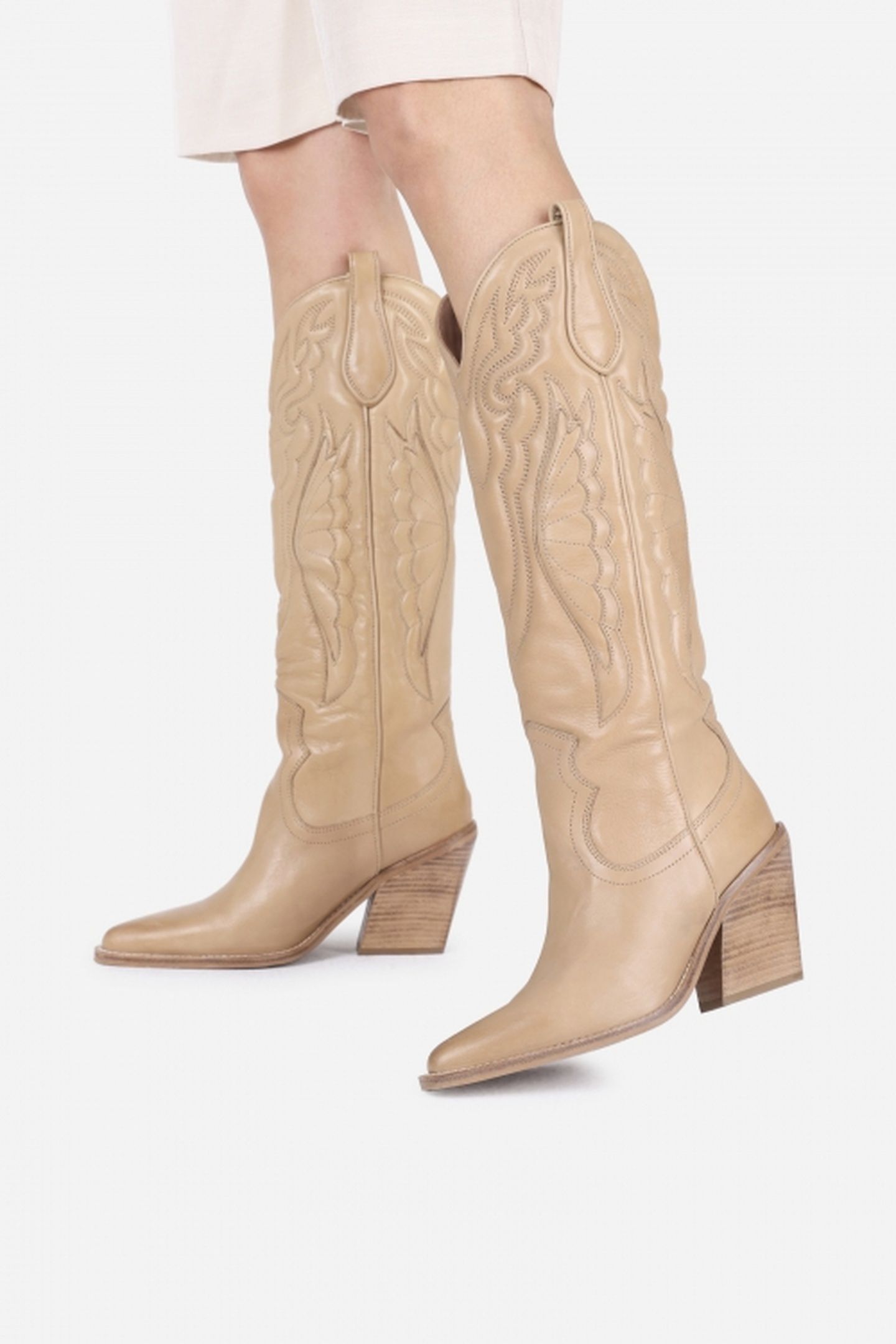 NEW-KOLE HIGH BOOT DARK CAMEL 5