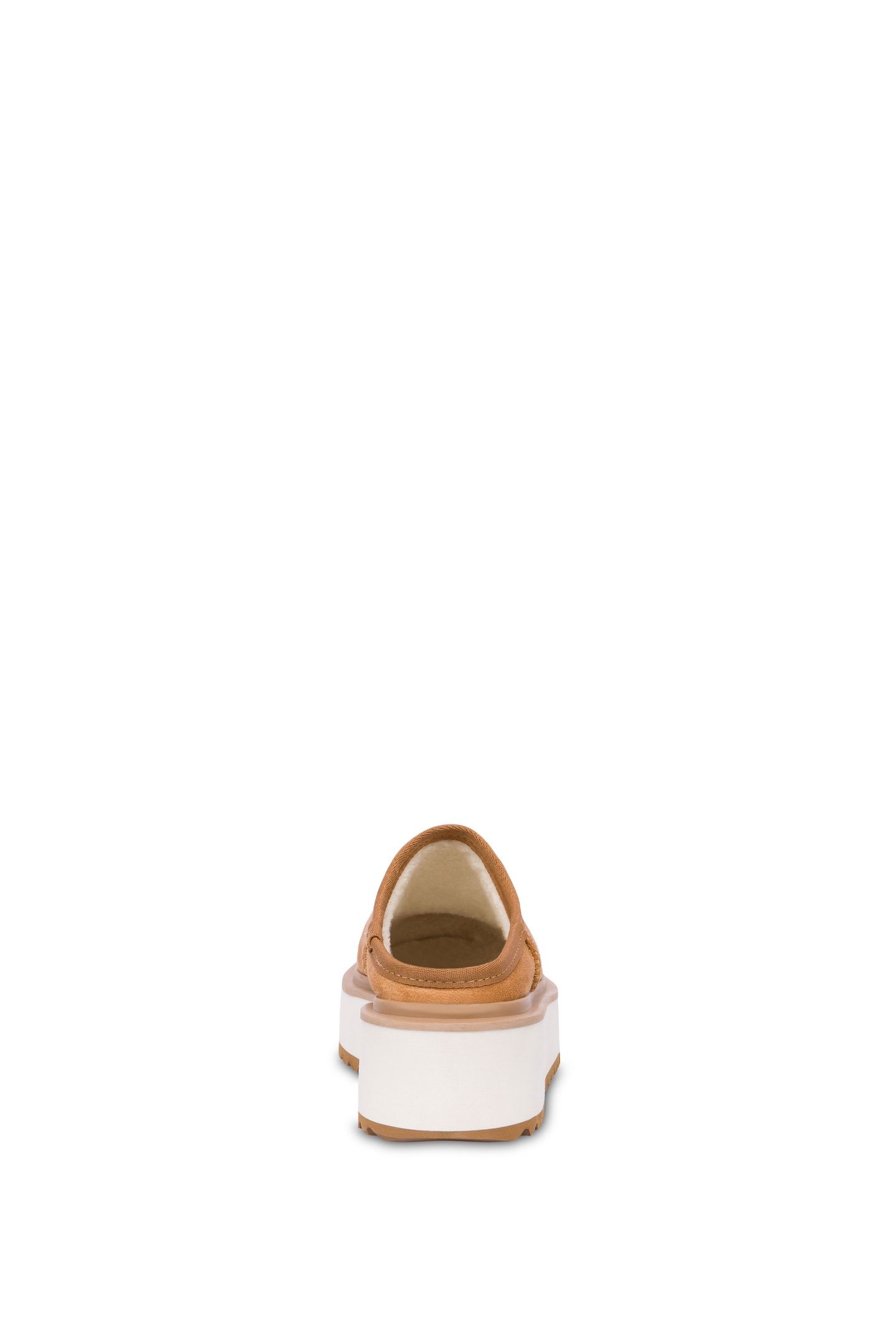 PLATFORM POWER VELOUR CLOGS BROWN 4