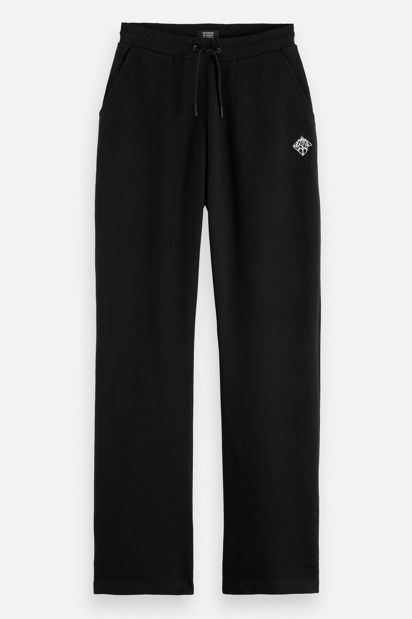 ARTWORK WIDE LEG SWEATPANTS BLACK 4
