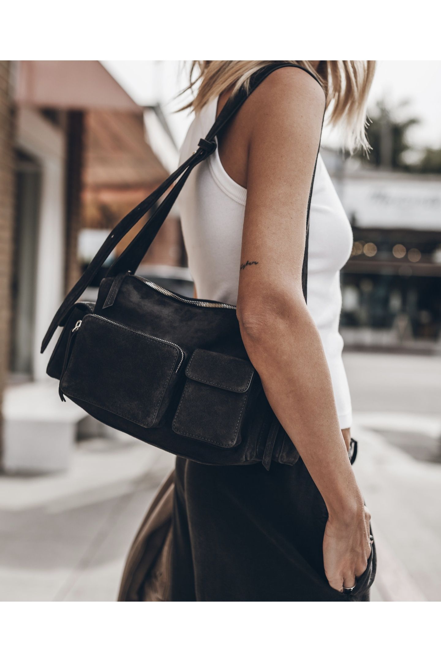 THE DARK SUEDE MINOU BAG 2