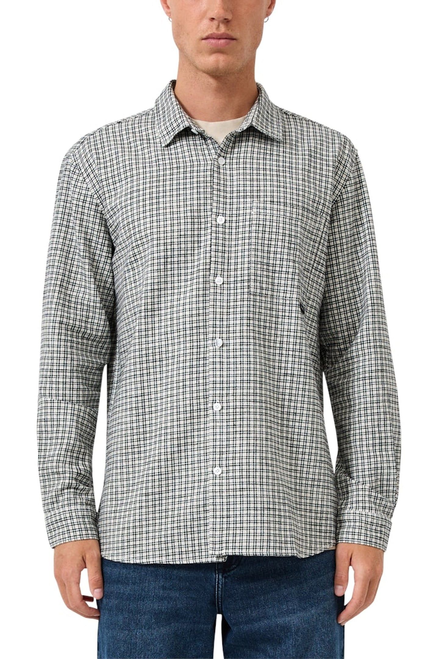 S.OLIVER-QS SHIRTS GREY/BLACK 1