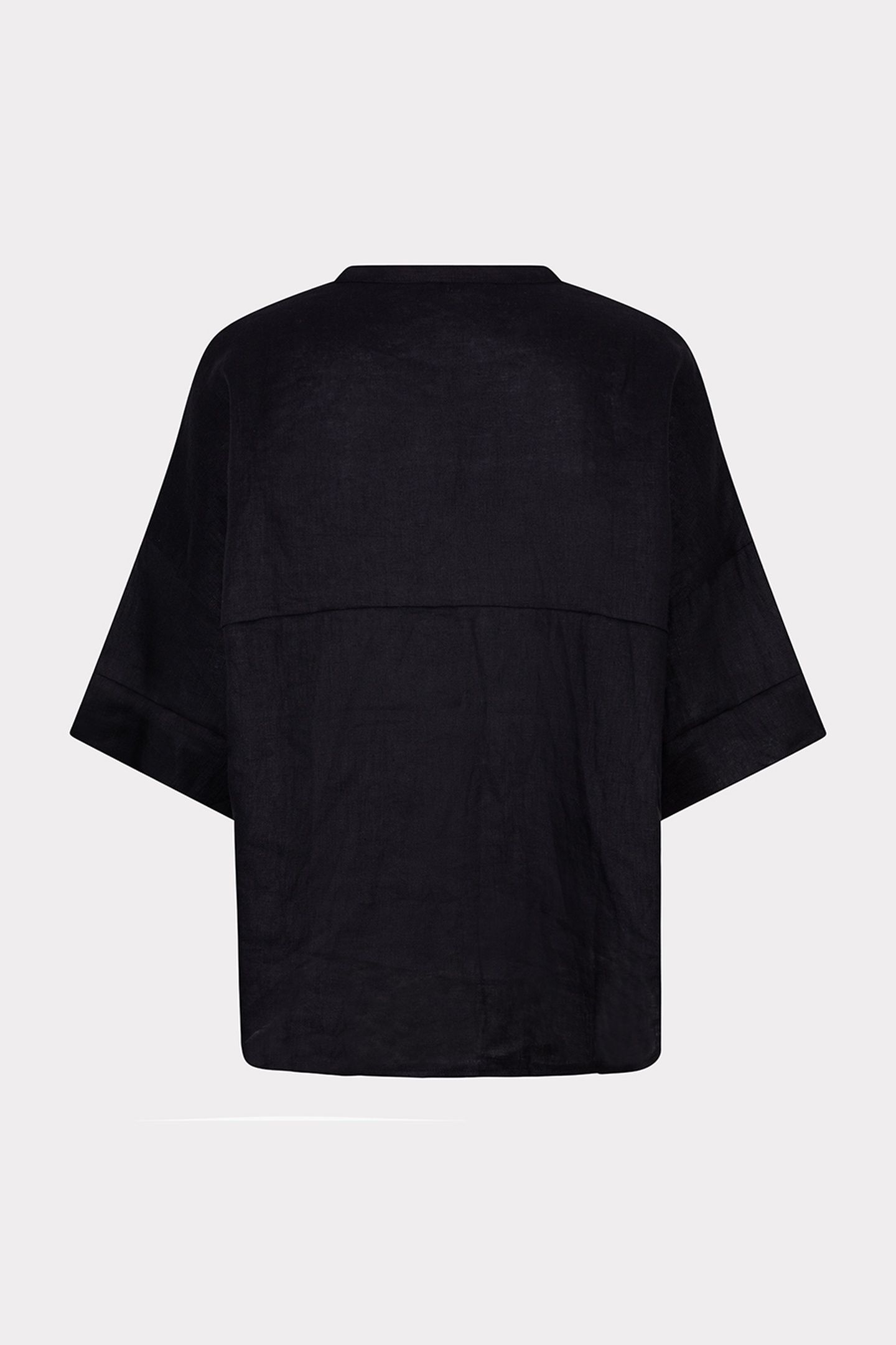 BLOUSE OVERSIZED LINEN BLACK 6