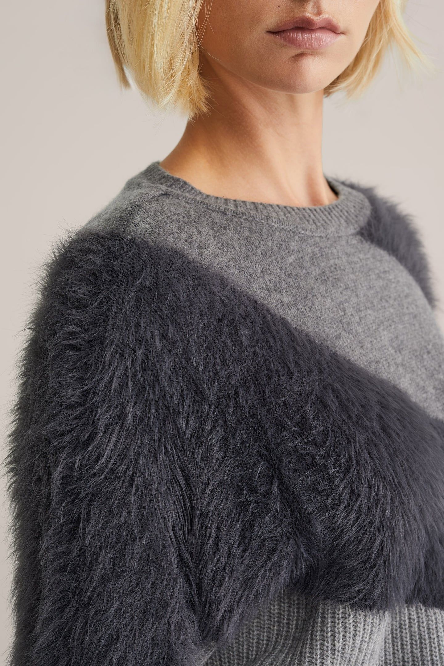 KNITTED PULLOVER GREY 5