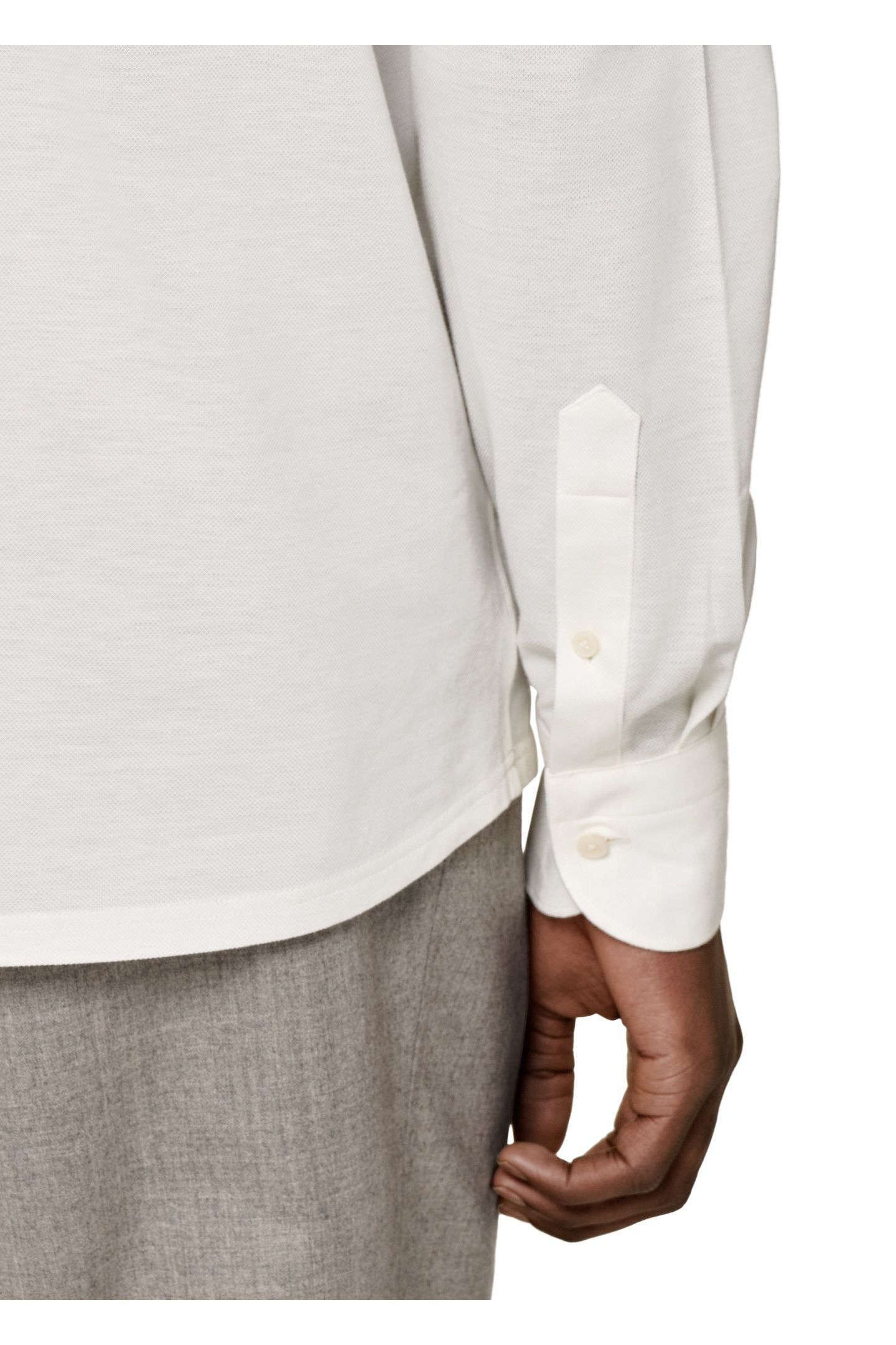 OFF-WHITE KNITTED FULL PLACKET CASUAL SHIRTS OFF-WHITE 7