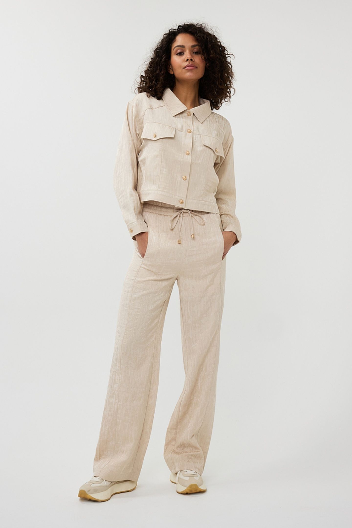JACKET JACQUARD SAND 1