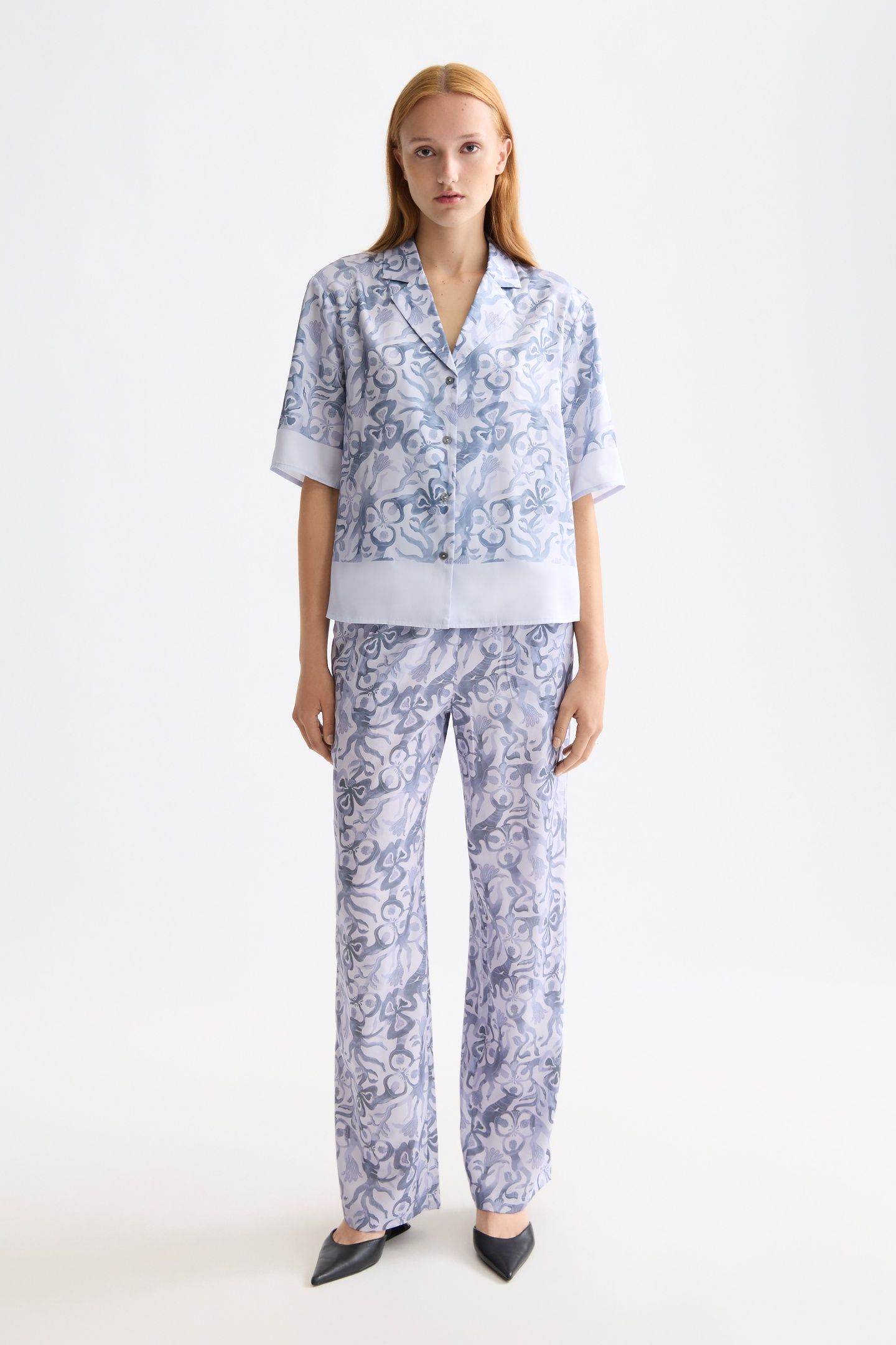 PRINTED SHORT SLEEVE SHIRT DANCER LAVENDER 2